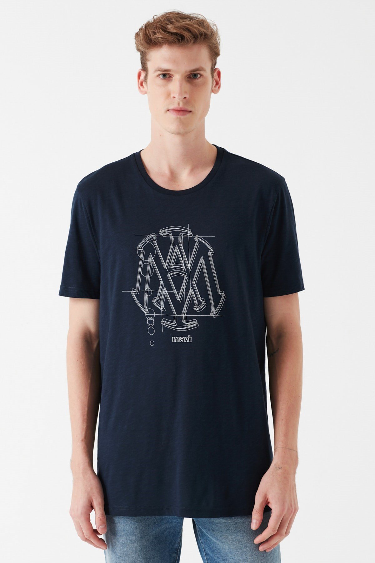 065936-30651NEBIMV3NEBIMV3|065936-30651|STDMAVİ MÜHÜR LOGO TİŞÖRT gece lacivert ERKEK T-SHIRT 065936-30651-STD