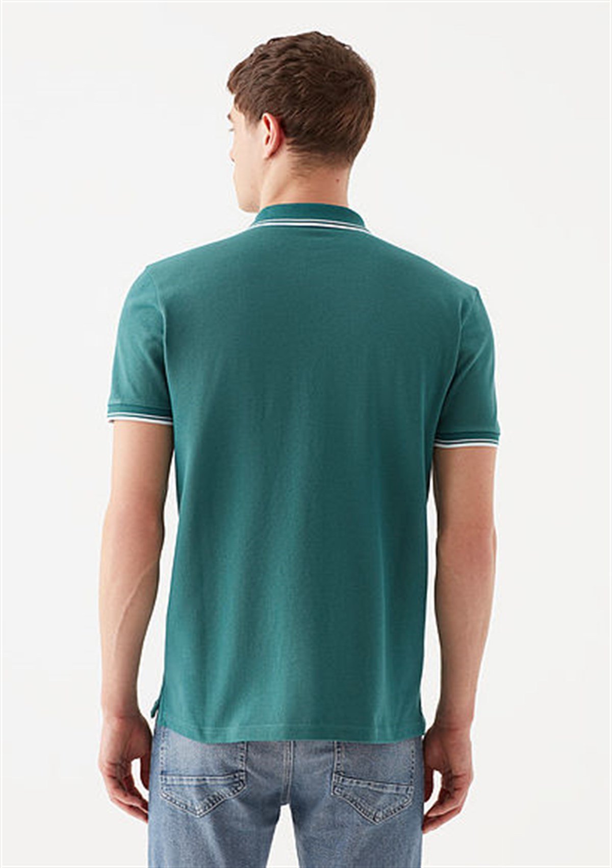 064164-33505Mavi Polo  Derin Yeşil Erkek T-Shirt
