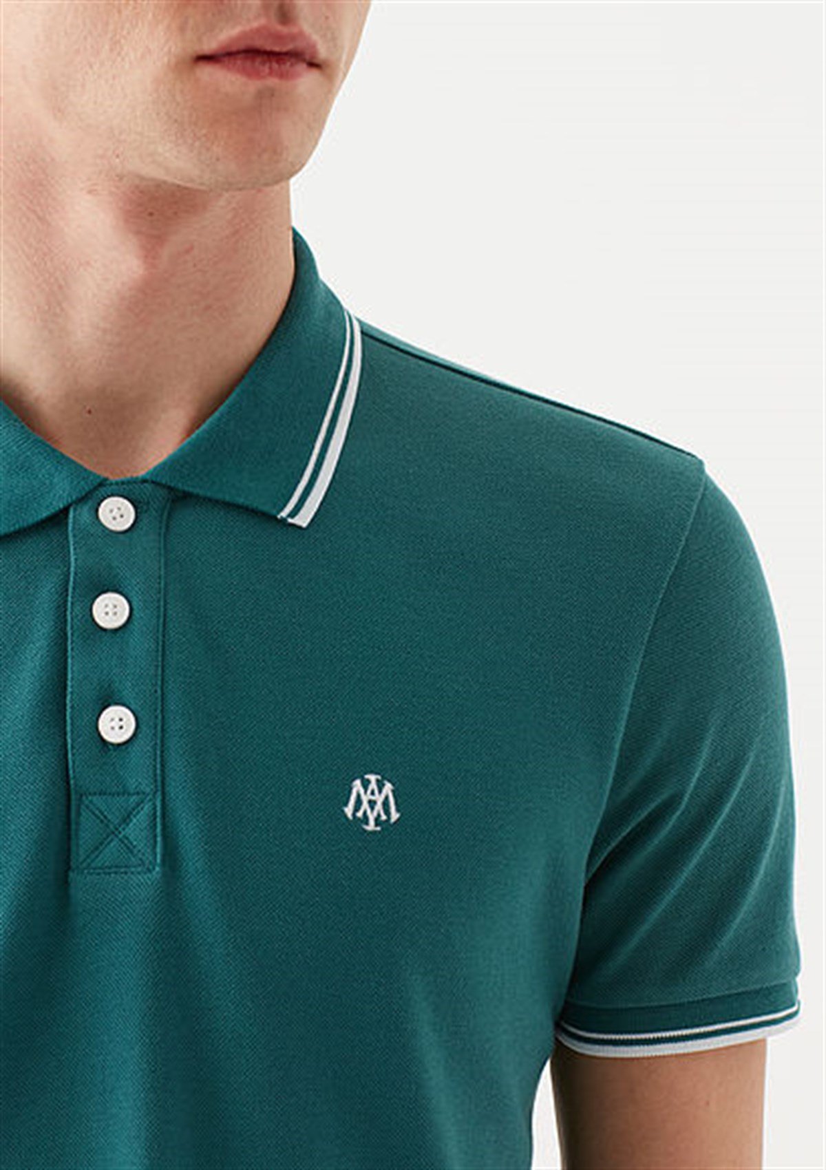 064164-33505Mavi Polo  Derin Yeşil Erkek T-Shirt