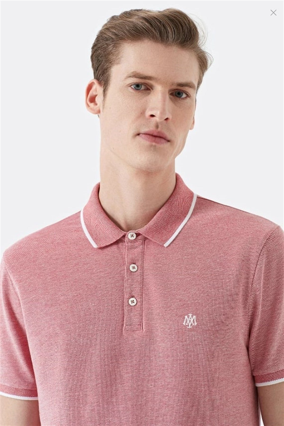 065900-30704Mavi Polo Canlı Kırmızı Erkek T-Shirt 065900-30704