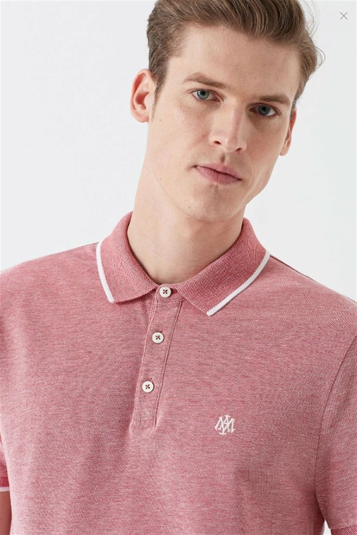 065900-30704Mavi Polo Canlı Kırmızı Erkek T-Shirt 065900-30704
