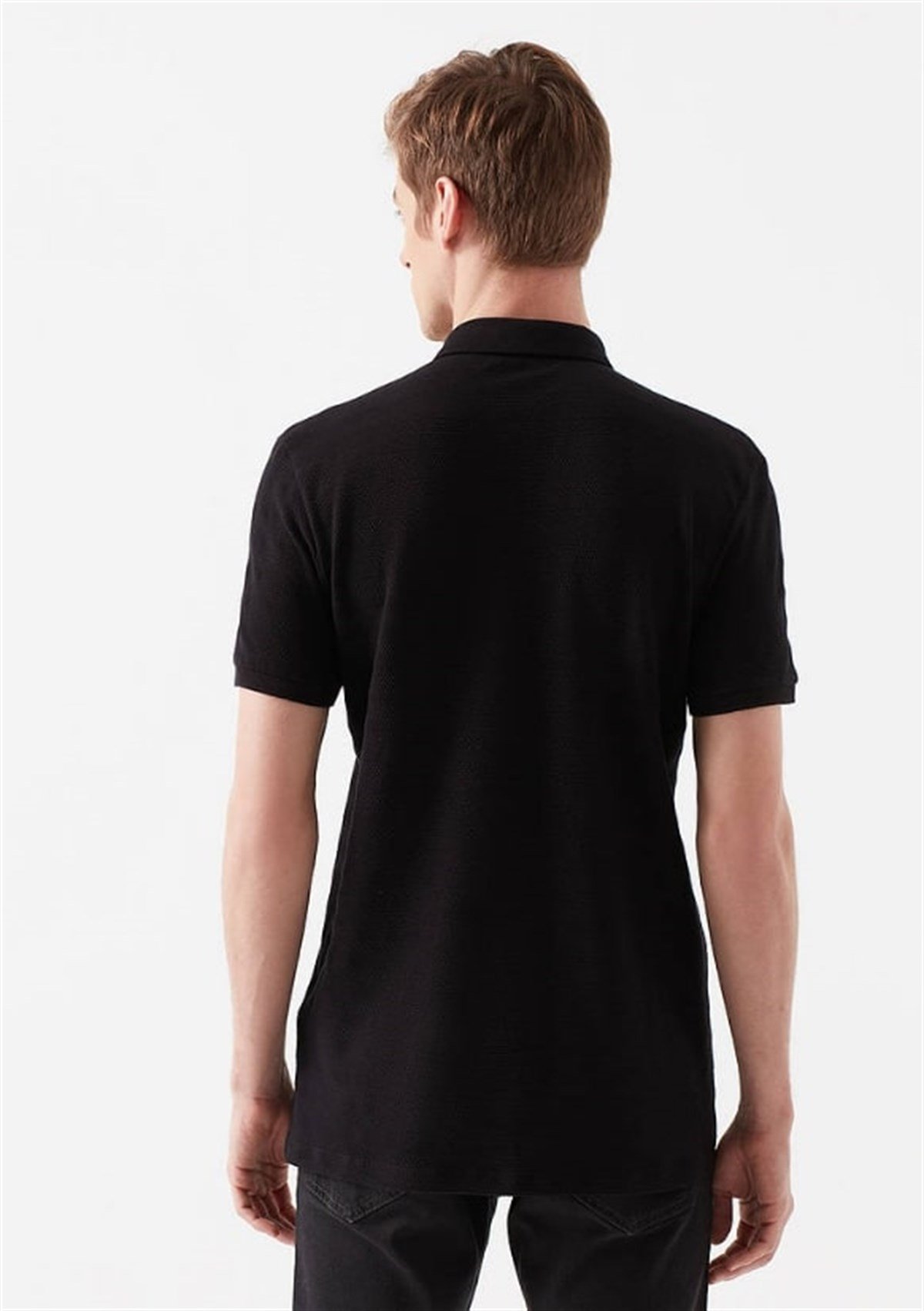 064121-900Mavi Polo Siyah Erkek T-Shirt 064121-900