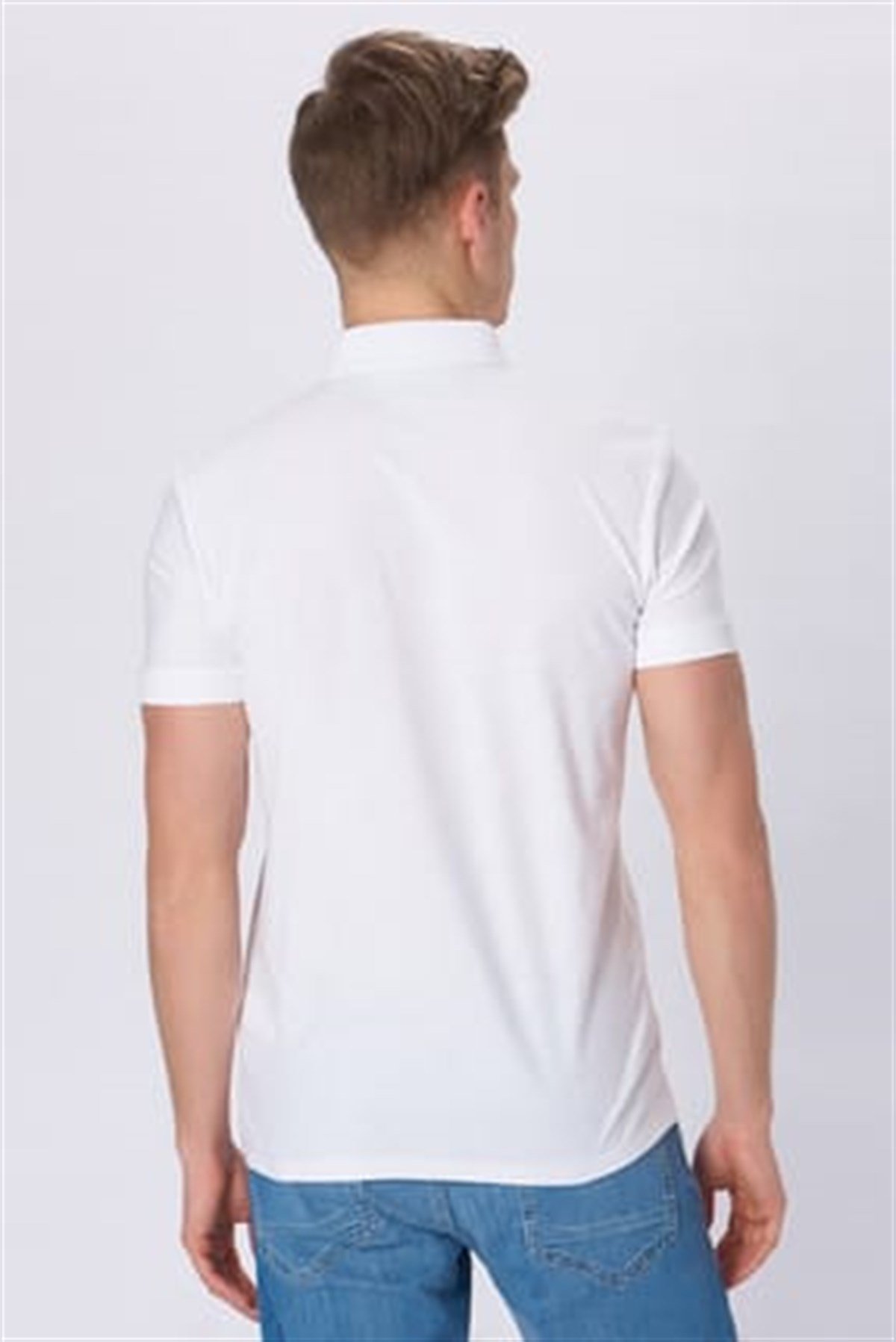 065311-620MAVİ POLO TİŞÖRT beyaz