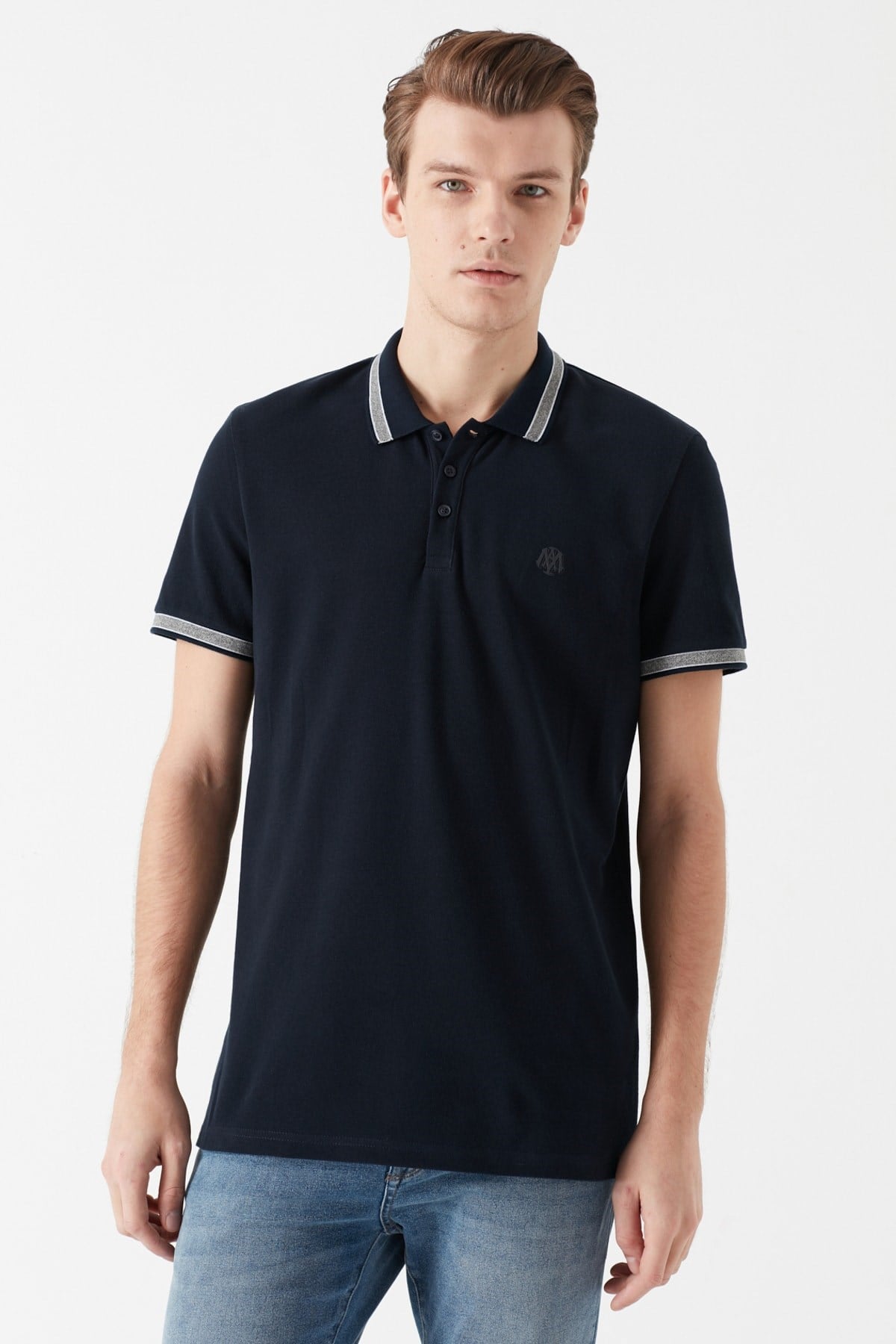 065889-30651NEBIMV3NEBIMV3|065889-30651|STDMAVİ POLO TİŞÖRT gece lacivert ERKEK T-SHIRT 065889-30651-STD