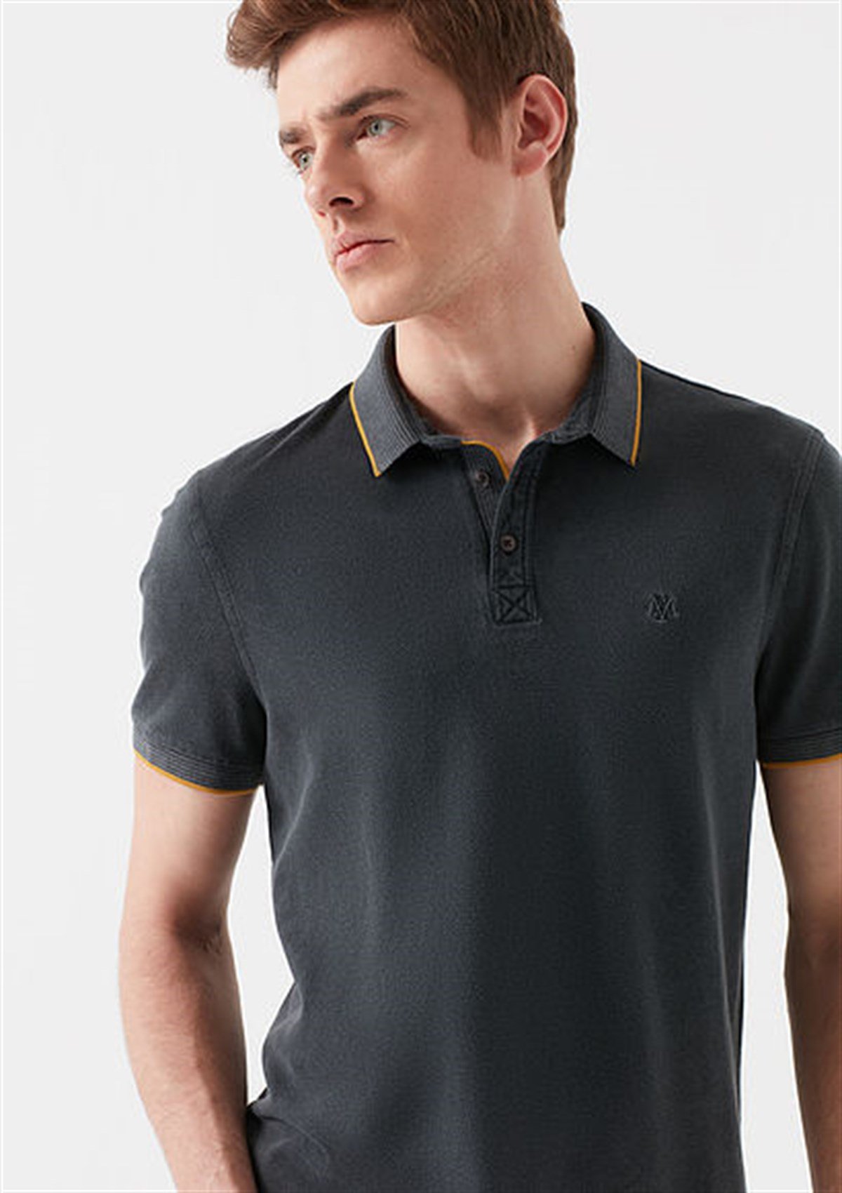 065920-30653Mavi Polo Tişört Gölge Gri
