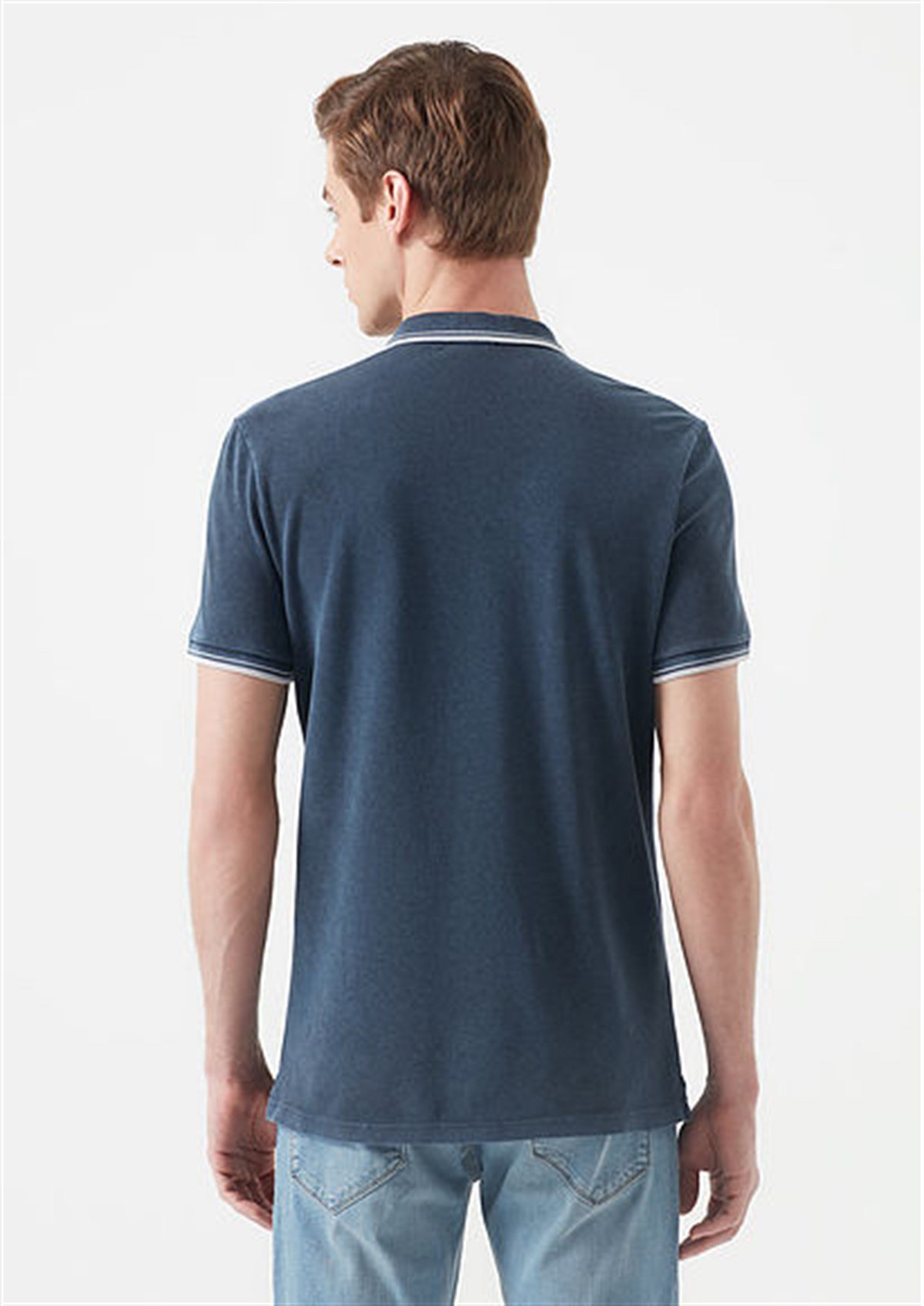 065932-18790Mavi Polo Tişört İndigo