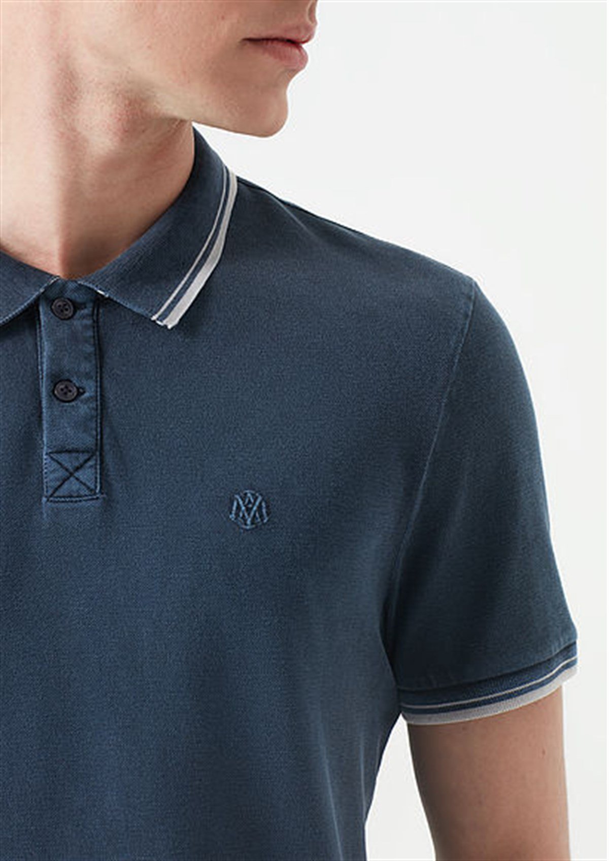 065932-18790Mavi Polo Tişört İndigo