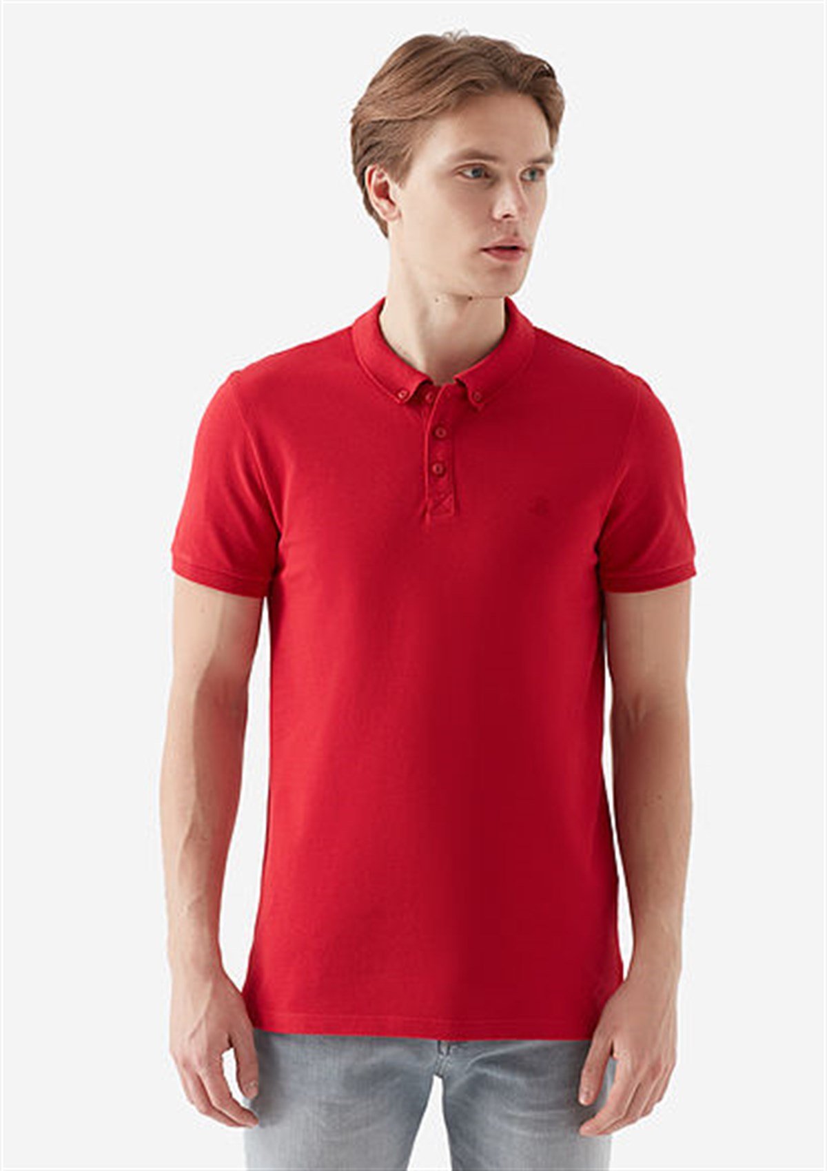 063247-30648Mavi Polo Tişört Kırmızı