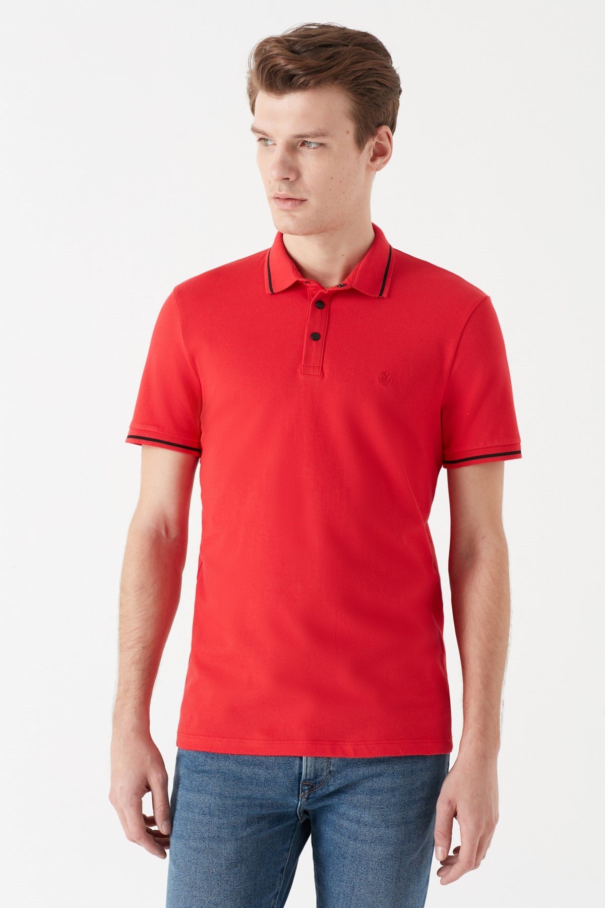 065967-30648NEBIMV3NEBIMV3|065967-30648|STDMAVİ POLO TİŞÖRT kırmızı ERKEK T-SHIRT 065967-30648-STD