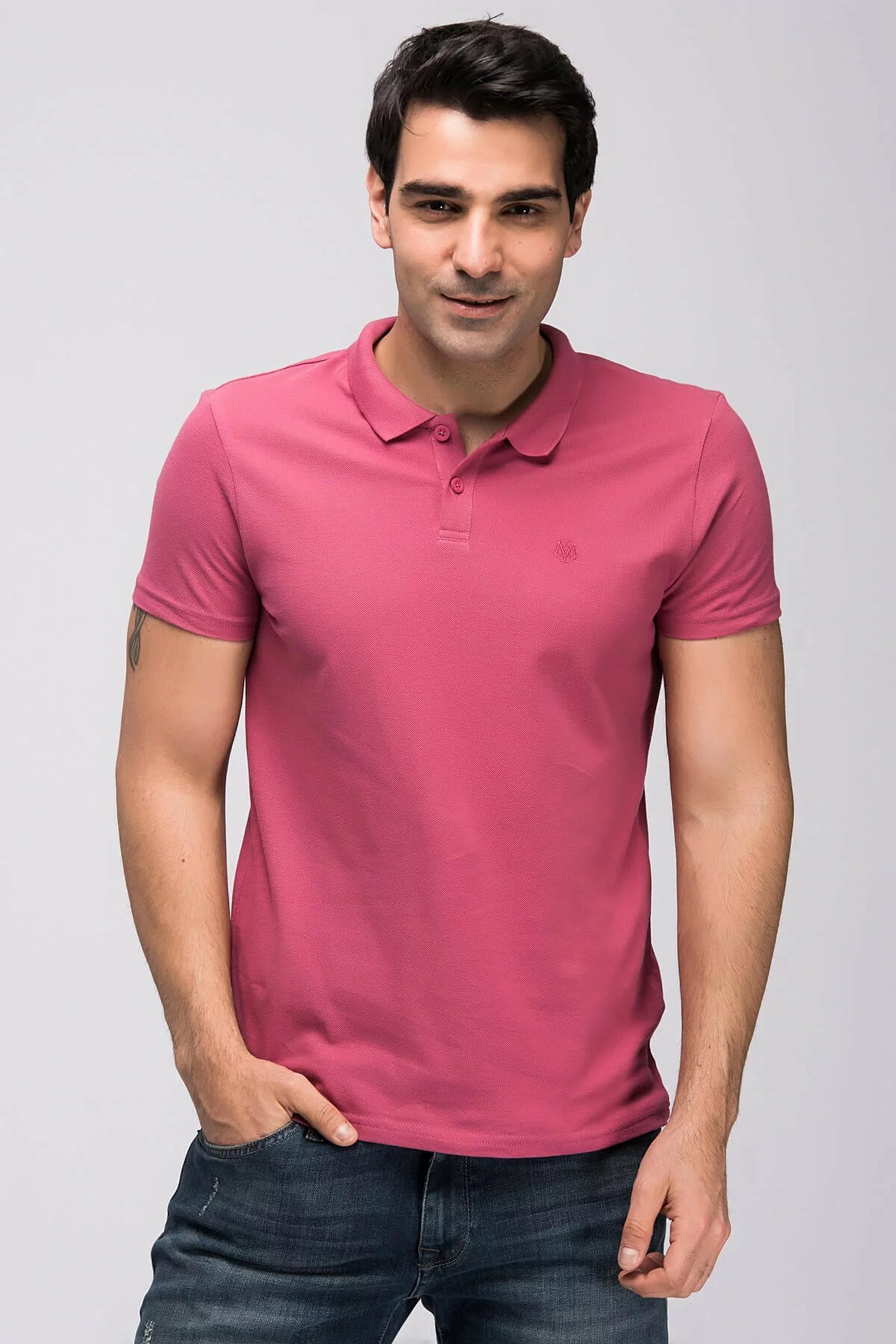 064209-23141MAVİ POLO TİŞÖRT koyu pembe