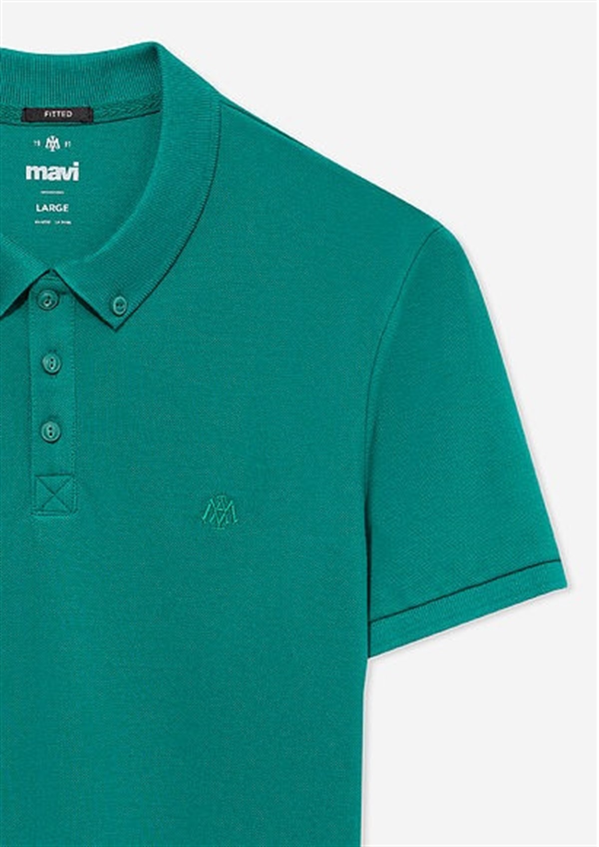 063247-30836Mavi Polo Tişört Orman Yeşili