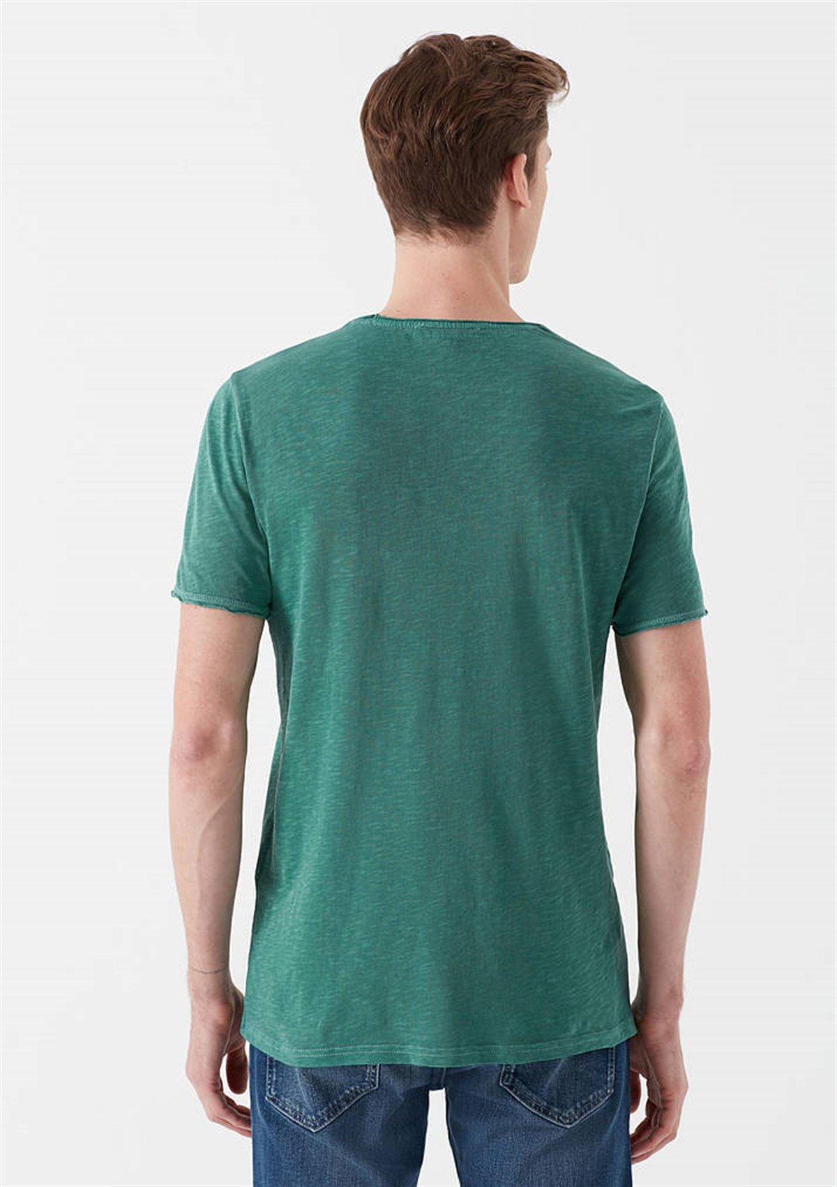 063504-30836MAVİ TİŞÖRT orman yeşili ERKEK T-SHIRT 063504-30836-STD