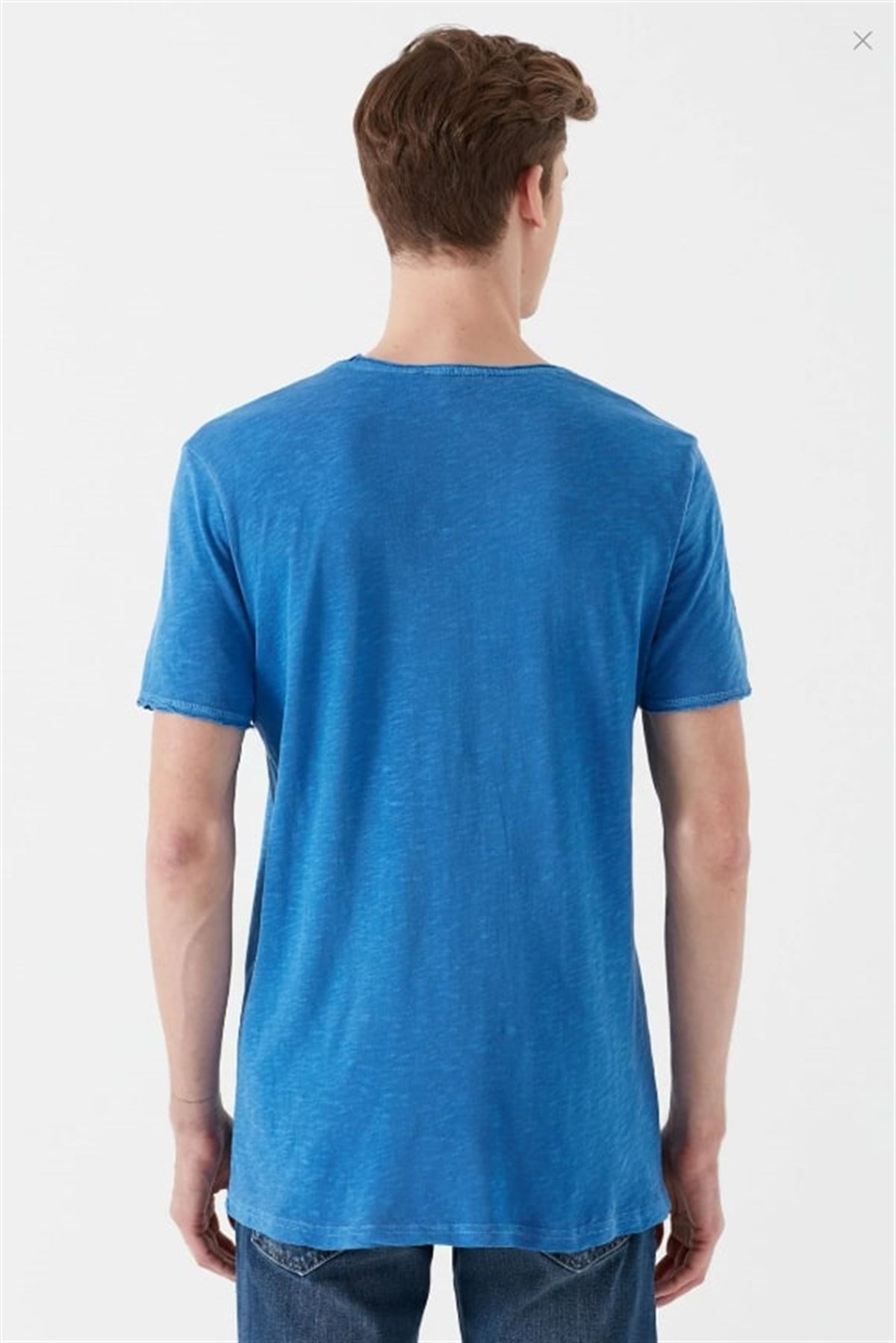 063504-30718MAVİ TİŞÖRT saks mavi ERKEK T-SHIRT 063504-30718
