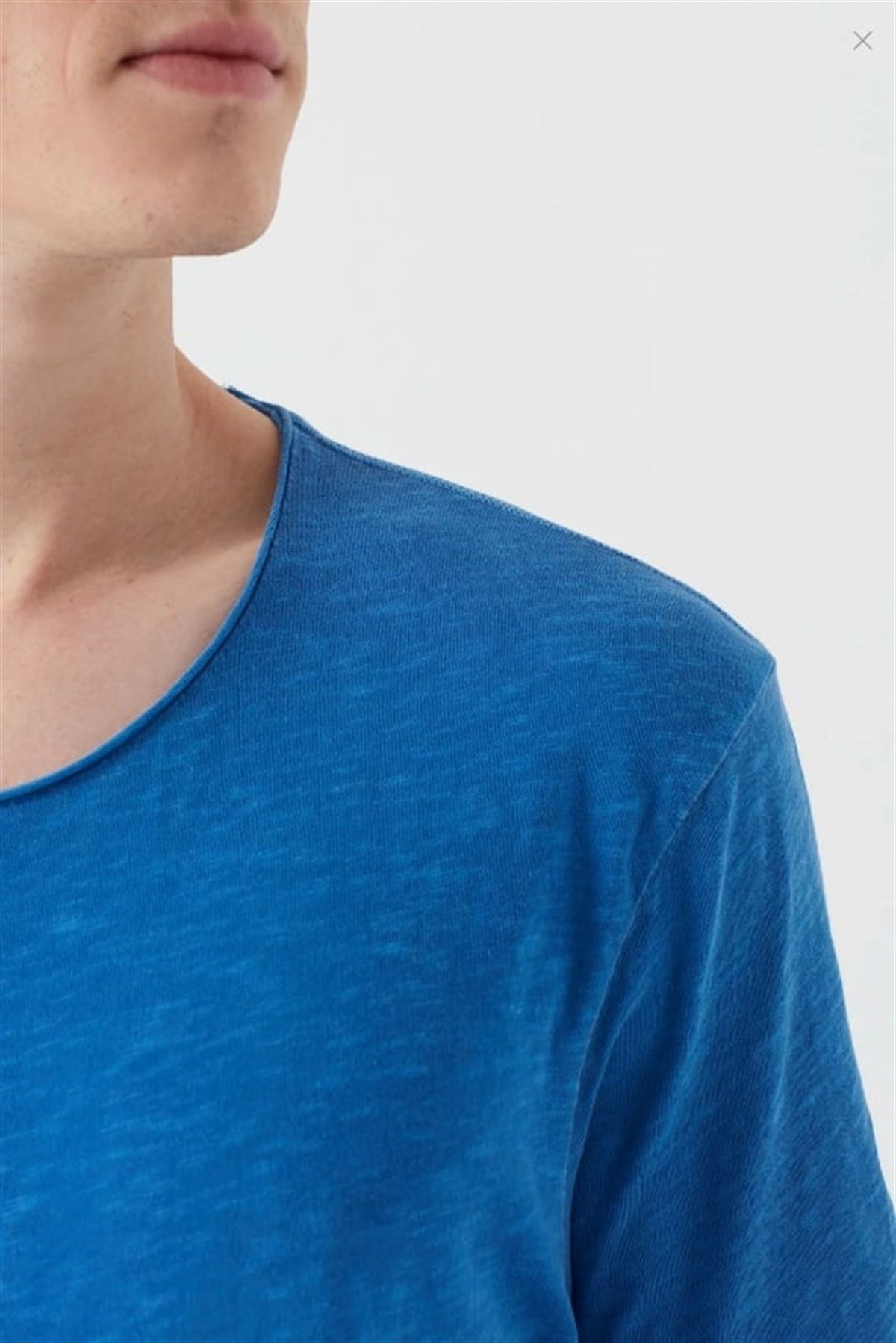 063504-30718MAVİ TİŞÖRT saks mavi ERKEK T-SHIRT 063504-30718