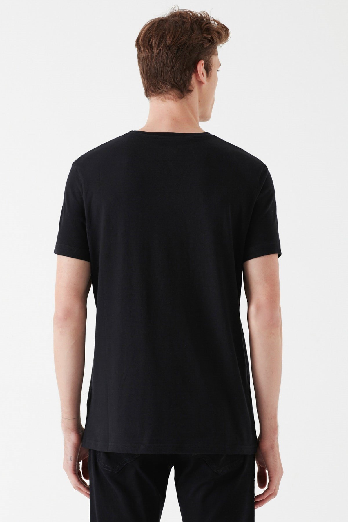 065574-900NEBIMV3NEBIMV3|065574-900|STDMAVİ TİŞÖRT siyah ERKEK T-SHIRT 065574-900-STD