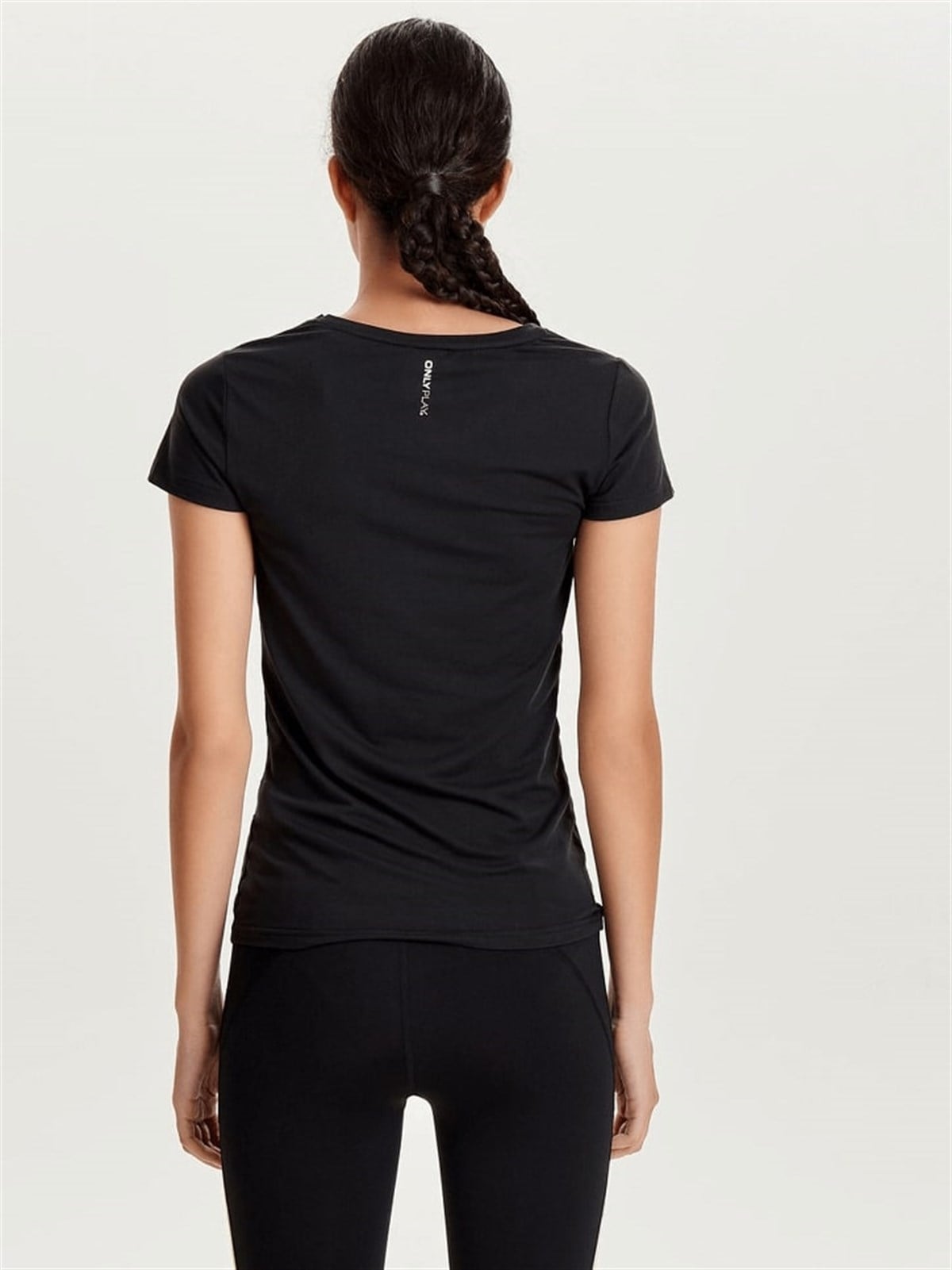 15135153ONLY ONPCLARISSA SS TRAINING TEE - OPUS KADIN T-SHIRT-BLACK/BLACK