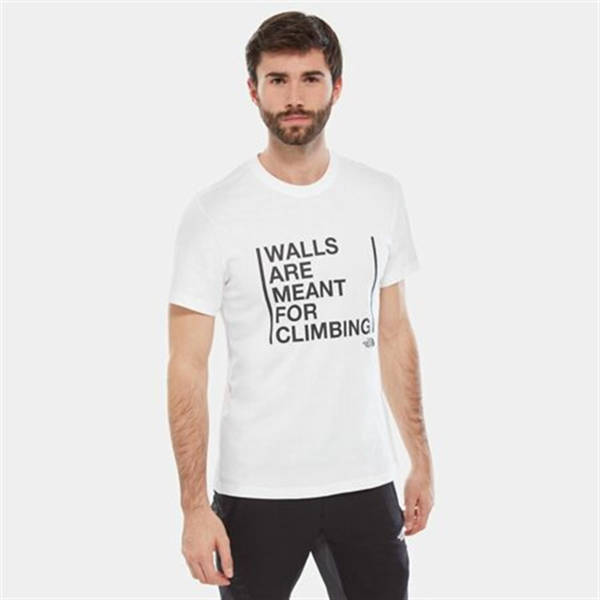 NF0A3S3SFN41The North Face M S/S Walls Are For Climbing Tee-Eu T-Shirt