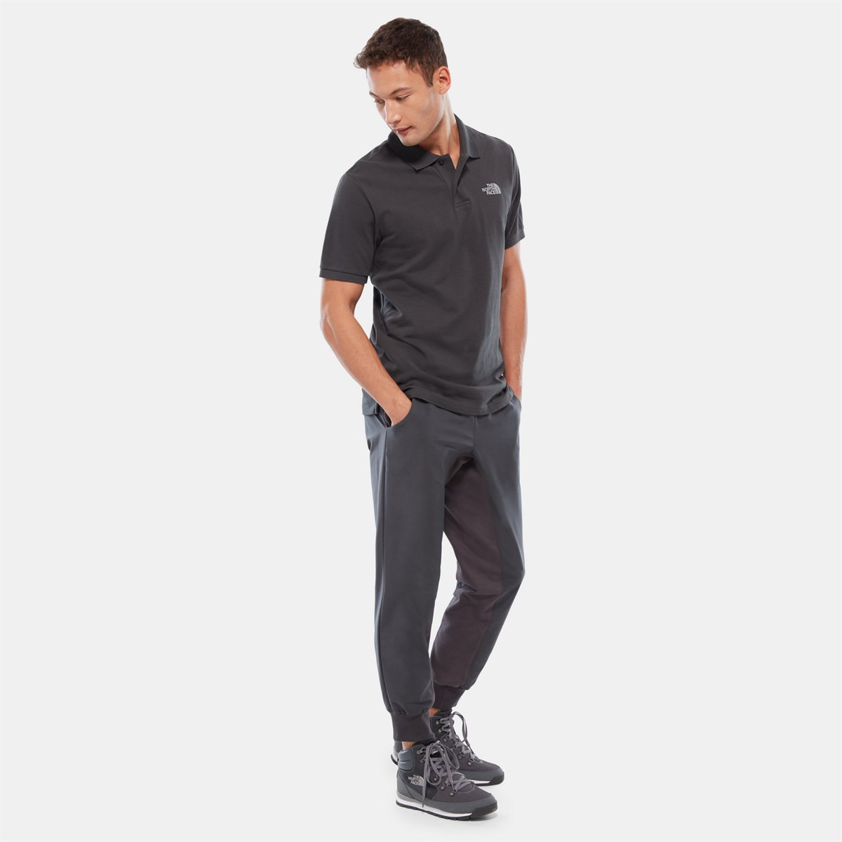T0CG710C5NEBIMV3NEBIMV3|T0CG710C5|R009TNF M POLO PIQUET   EU GRİ ERKEK TSHIRT-GRİ