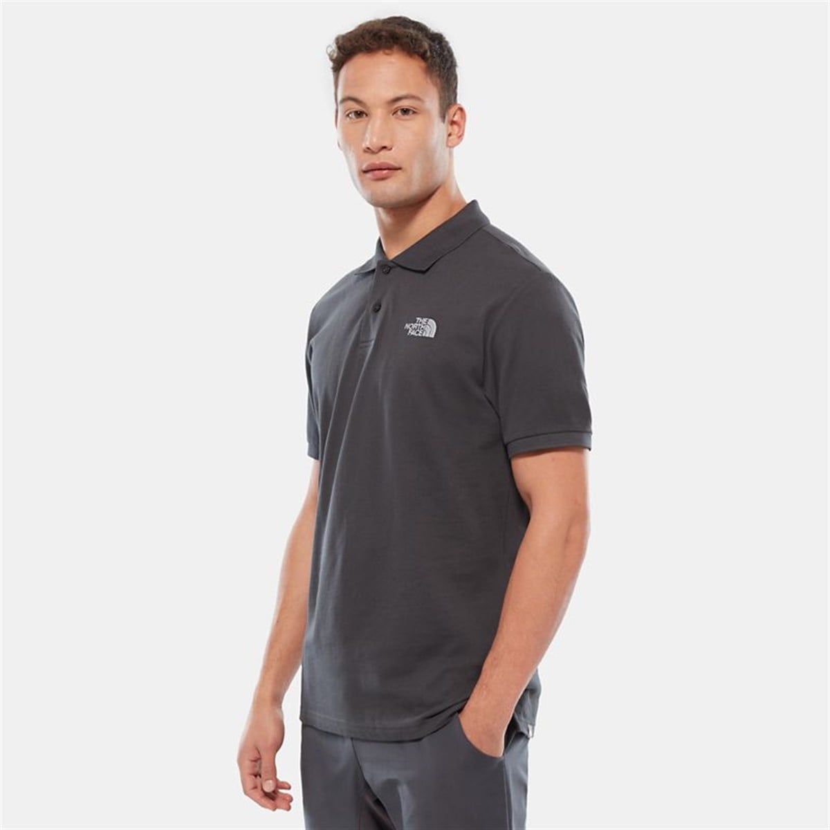 T0CG710C5NEBIMV3NEBIMV3|T0CG710C5|R009TNF M POLO PIQUET   EU GRİ ERKEK TSHIRT-GRİ