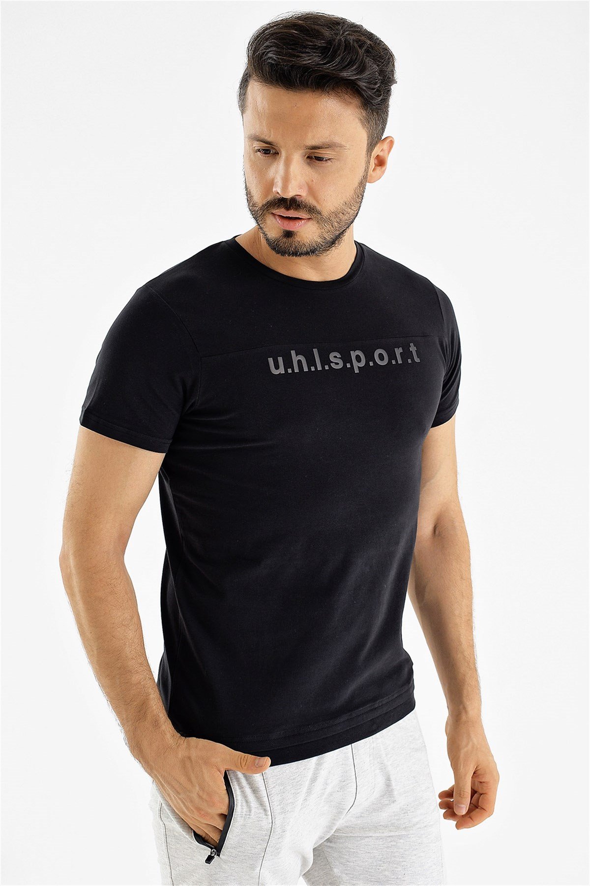 3201110UHLSport B.Yaka Pamuk Elite M T-Shirt - 3201110