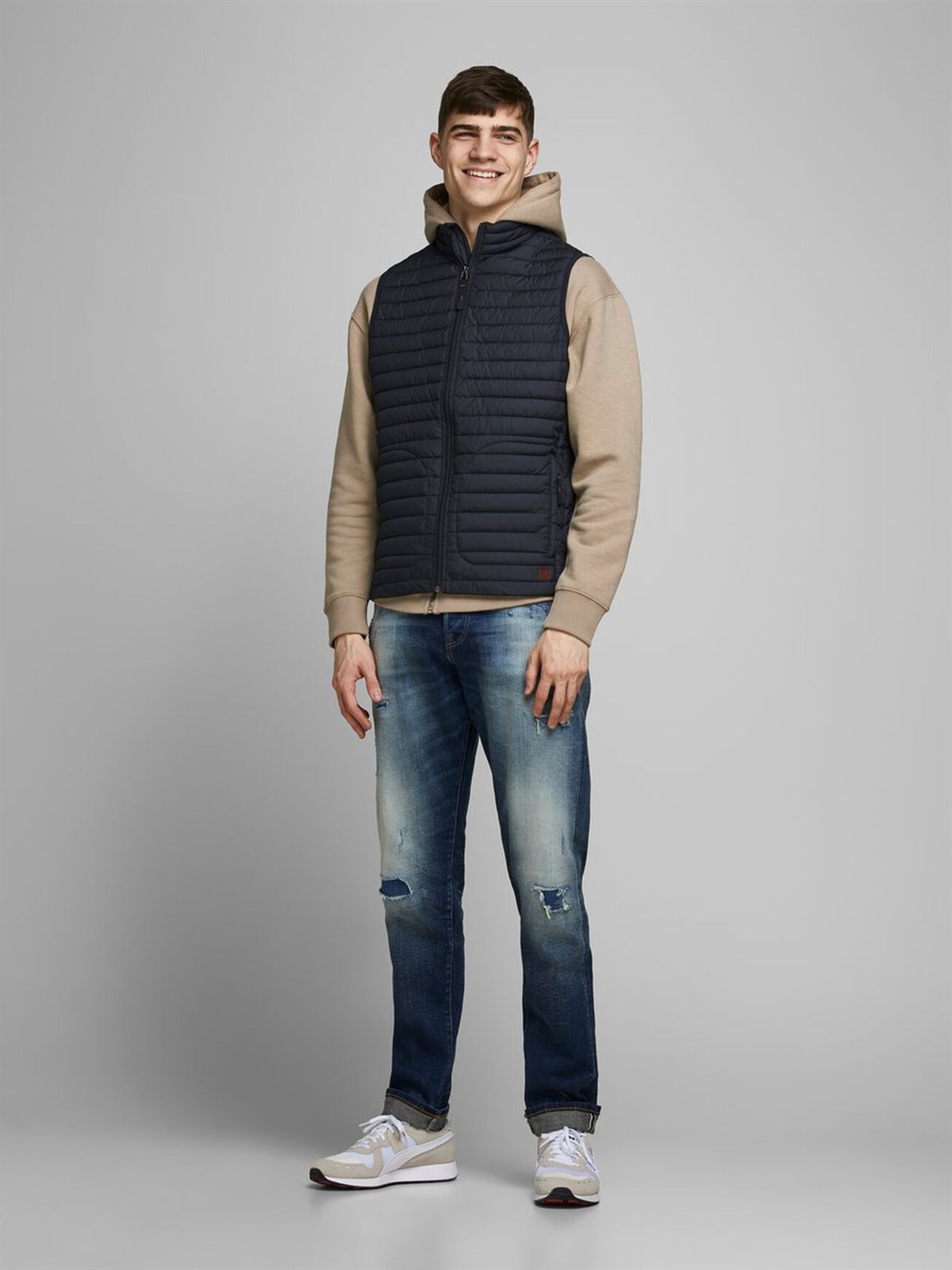 12173814Jack&Jones Jjrick Vest Erkek Yelek