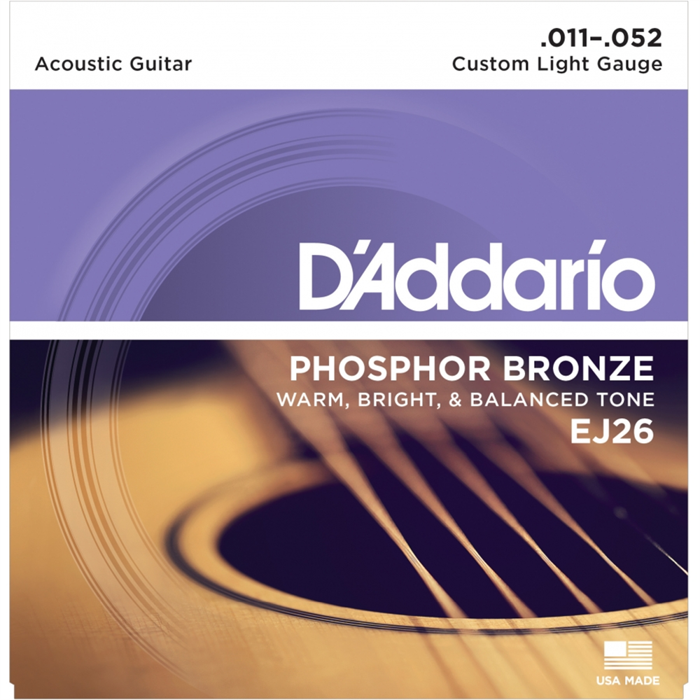  DADDARIO AKUSTİK GİTAR TEL SETİ, PHOSPHOR-BRONZE, CUSTOM LI