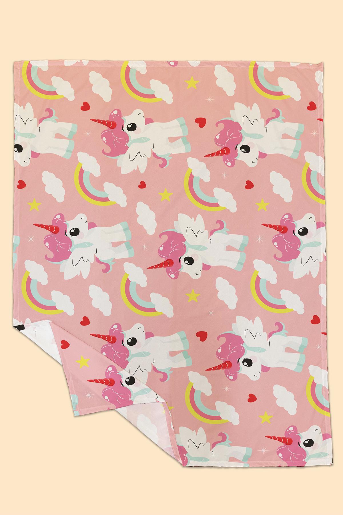 Arancione Co. Unicorn Su Geçirmez,Yer/ Mama Sandalyesi Altı,Aktivite,Yemek ve Oyun Zamanı