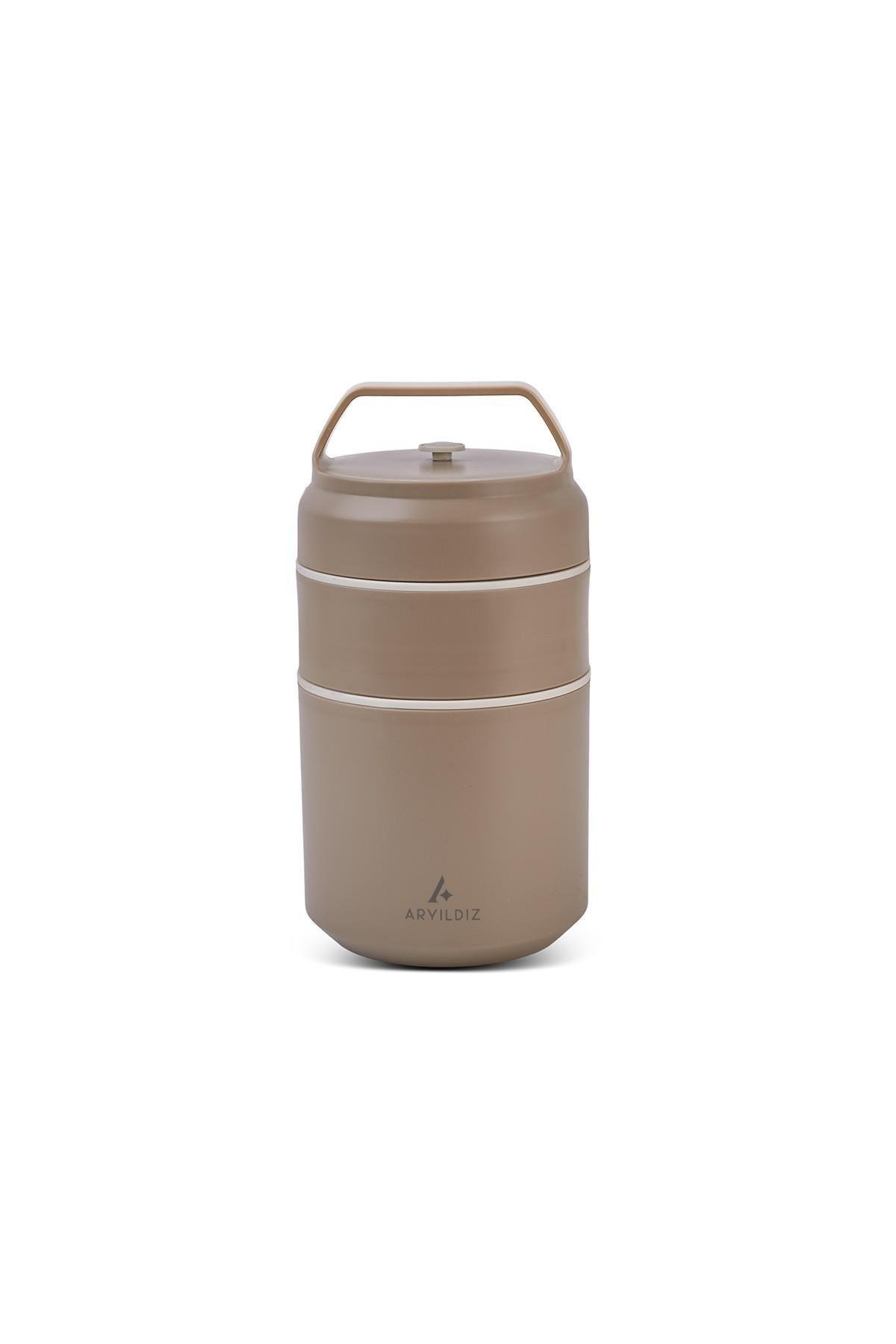 Aryıldız Bento Lunch Box Katlı Haki 620 Ml