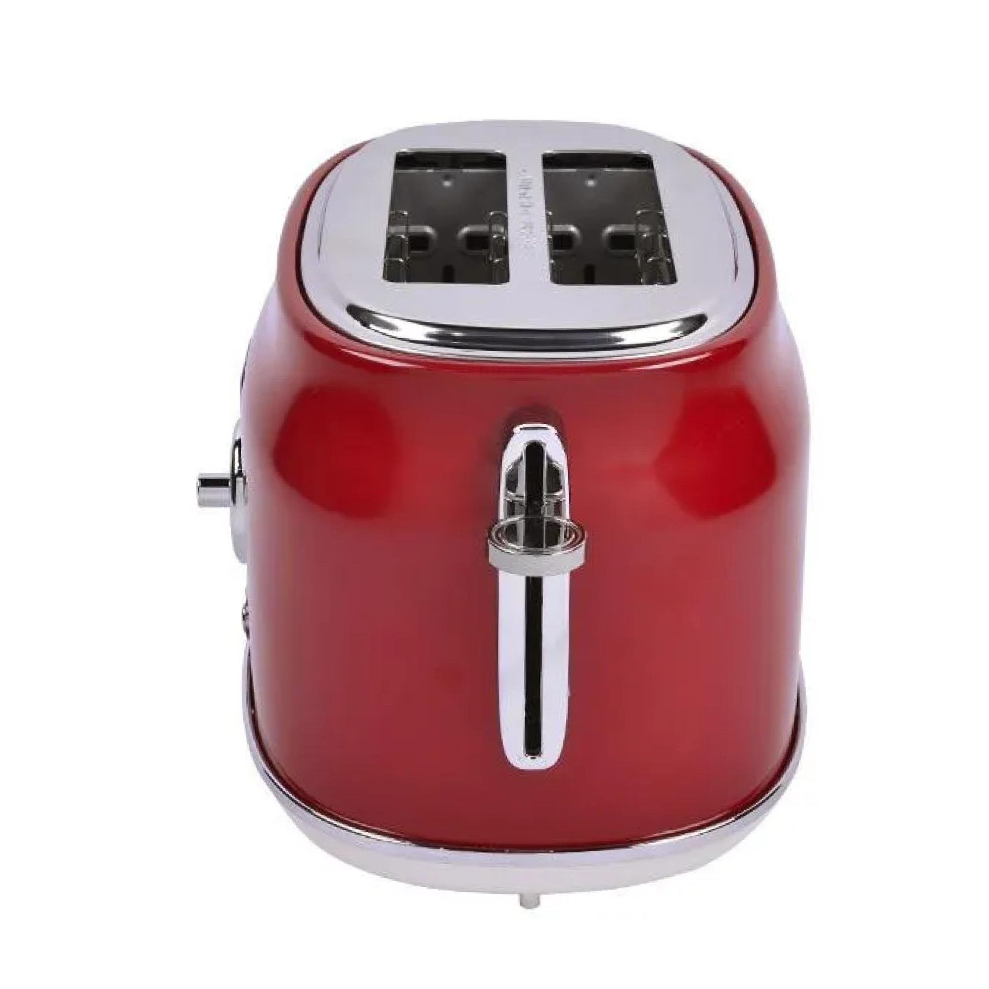 Berghoff Gem Retro Kırmızı İki Dilim Ekmek Kızartma Makinesi