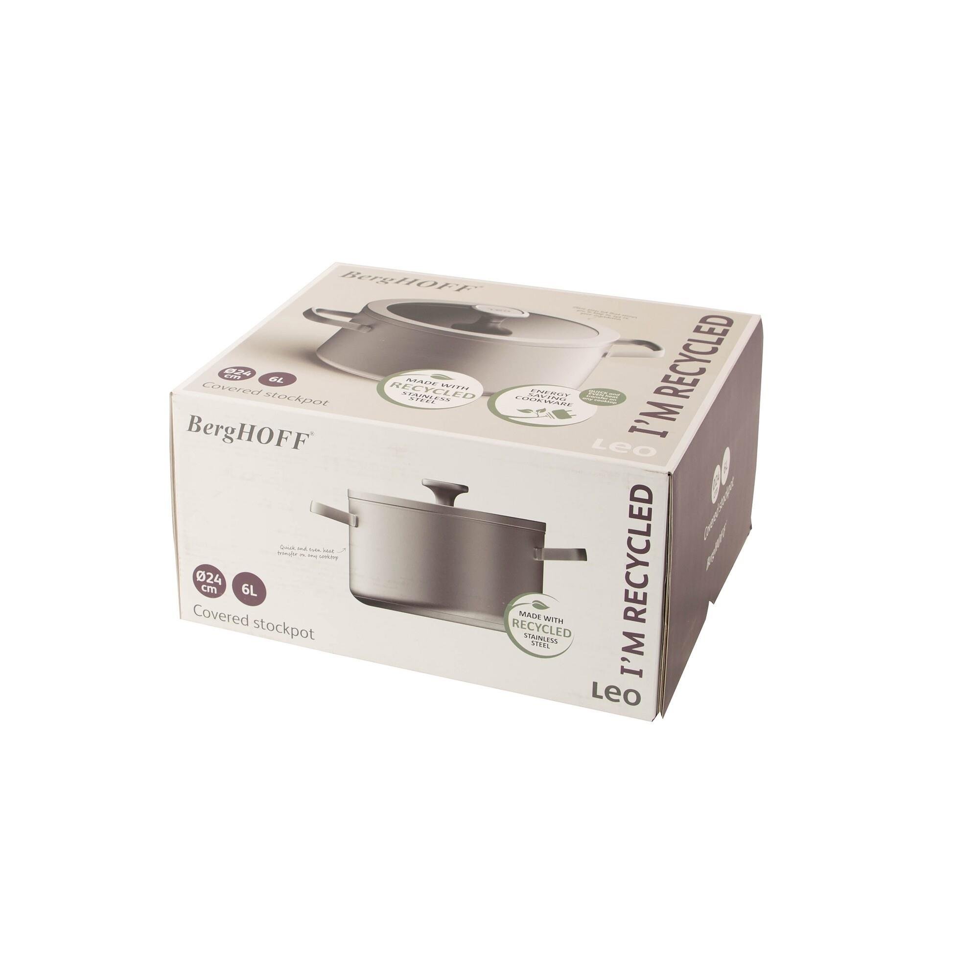 Berghoff Leo Graphite Çelik Tencere 24 Cm