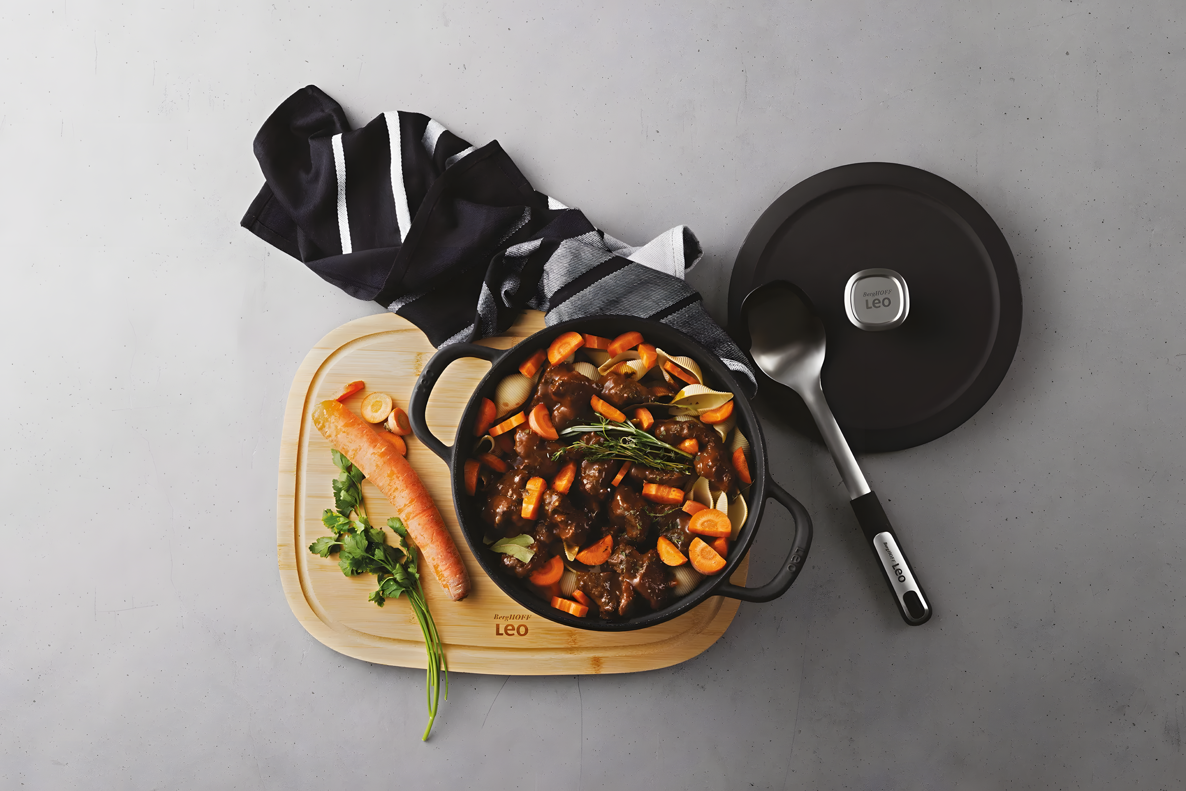 Berghoff Leo Graphite Döküm Demir Tencere 26 Cm