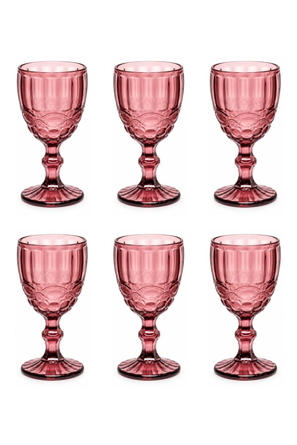Bigatti Boldy 01 Ayaklı Bardak Pembe 300 Ml 6 Adet - BGT-9411