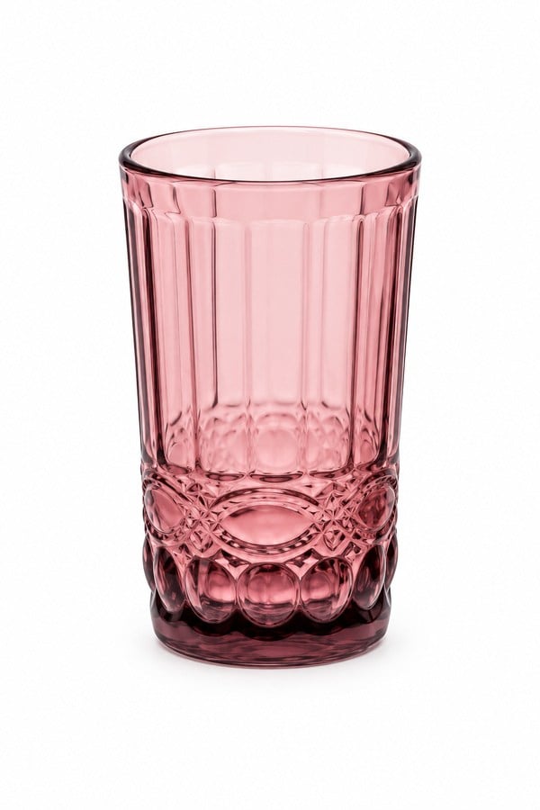 Bigatti Boldy 01 Meşrubat Bardak Pembe 350 Ml 6 Adet - BGT-9414