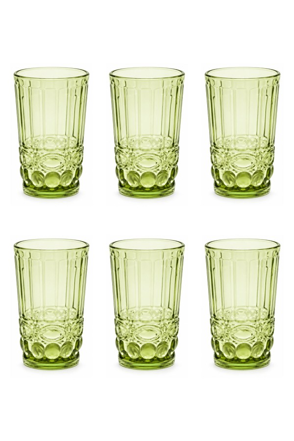 Bigatti Boldy 01 Meşrubat Bardak Yeşil 350 Ml 6 Adet - BGT-9415