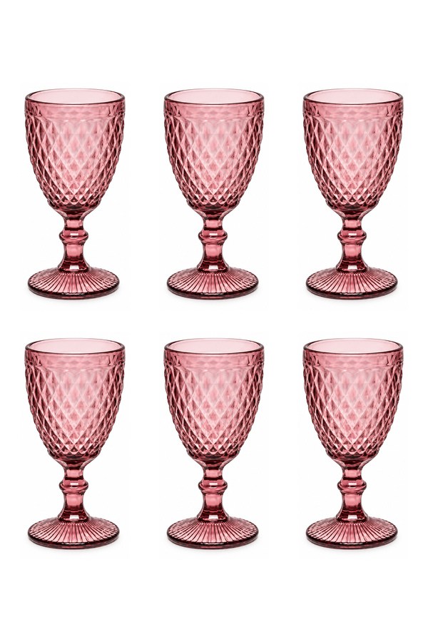 Bigatti Boldy 02 Ayaklı Bardak Pembe 300 Ml 6 Adet - BGT-9417