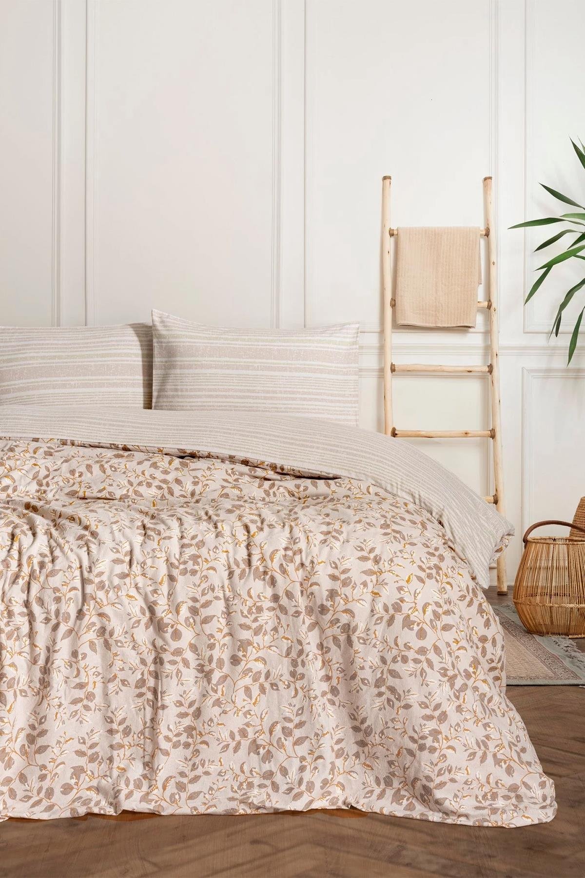 Cotton Box Flanel Nevresim Takımı Roof Çift Kişilik Yeşil