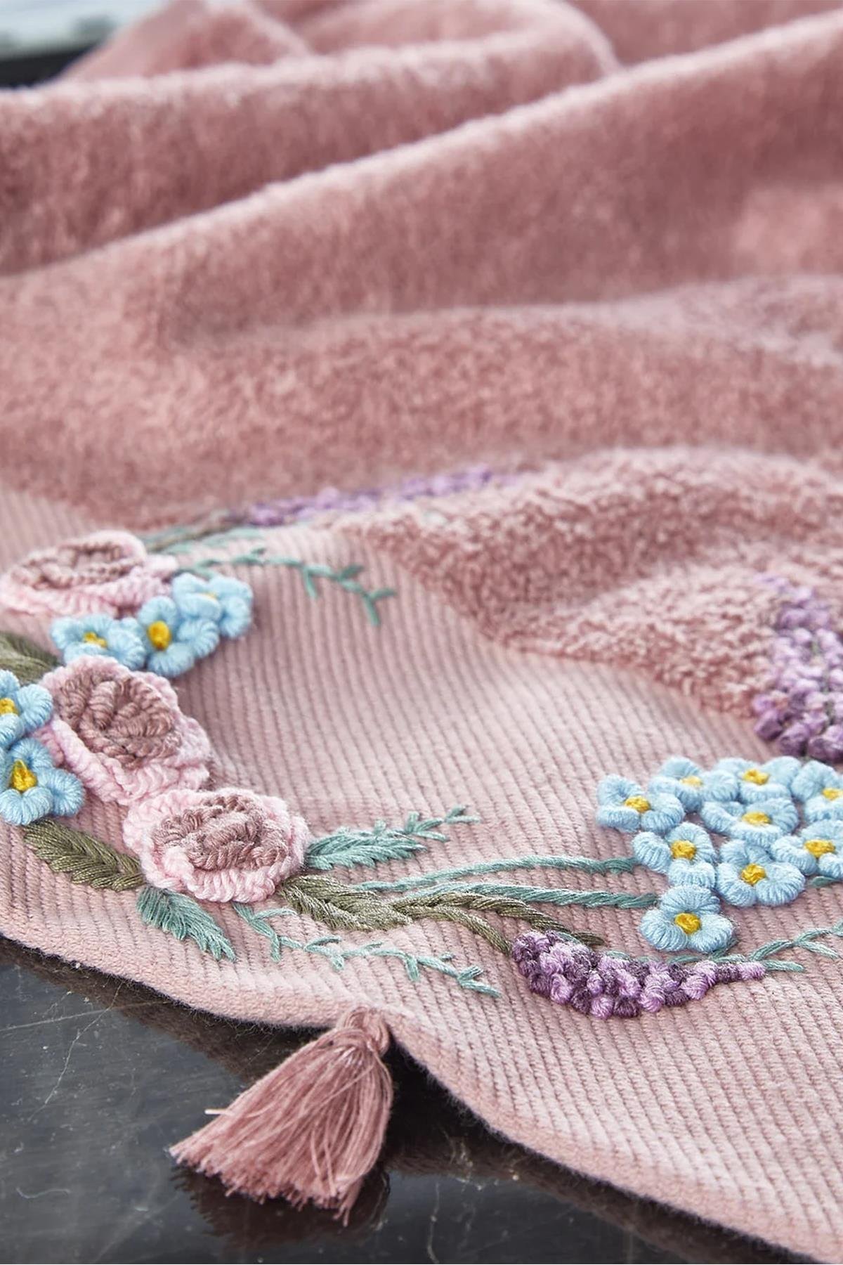 Dantela 8800 El İşi Pamuklu Havlu 50x90 Cm