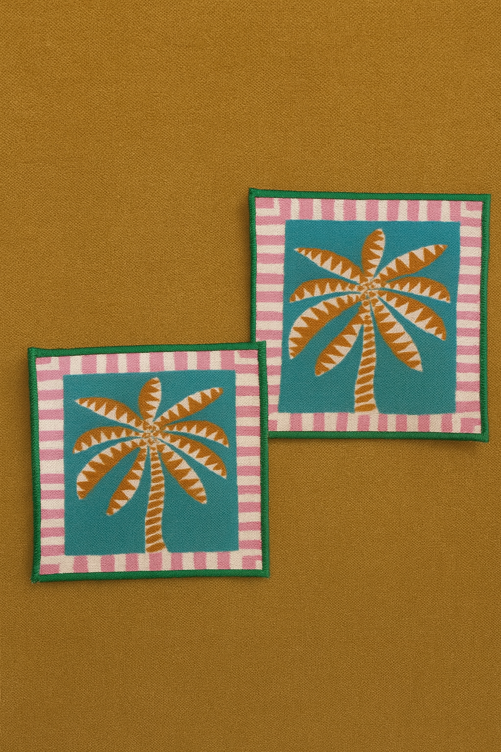 Evdek 2’li Dijital Baskılı Nakış Detaylı Kokteyl Peçete Ds6