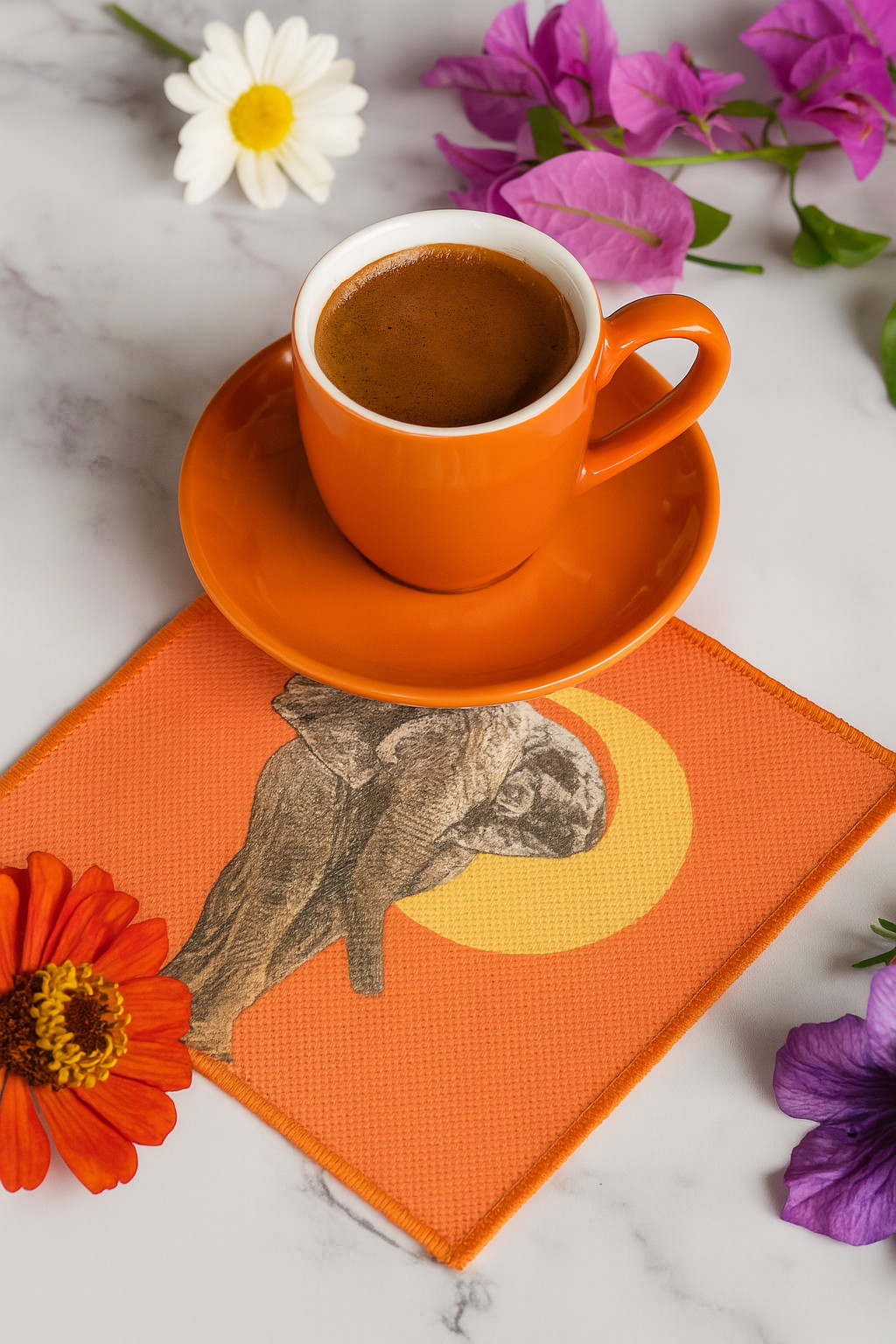 Evdek 2’li Dijital Baskılı Nakış Detaylı Kokteyl Peçete Ds7