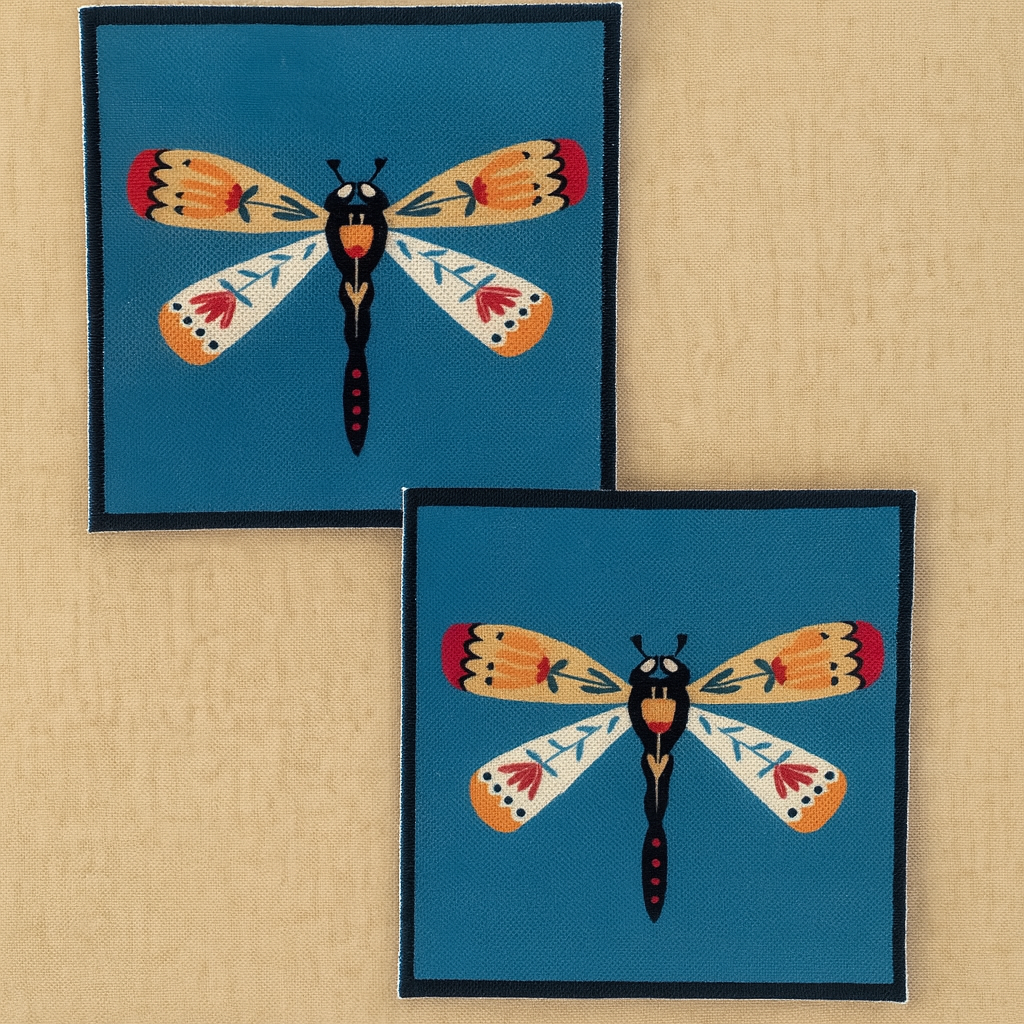 Evdek 2’li Dijital Baskılı Nakış Detaylı Kokteyl Peçete Ds8