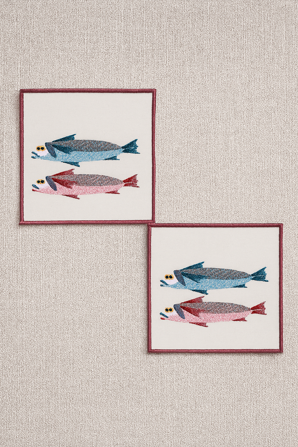 Evdek 2’li Dijital Baskılı Nakış Detaylı Kokteyl Peçete Ds20