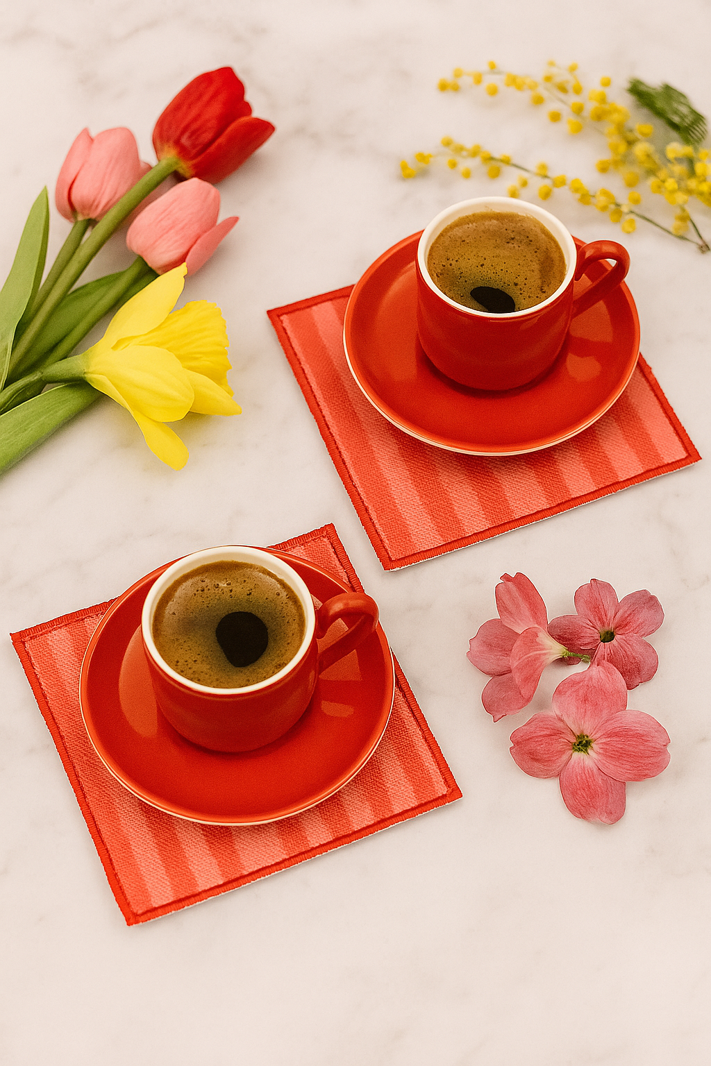 Evdek 2’li Dijital Baskılı Nakış Detaylı Kokteyl Peçete Ds13