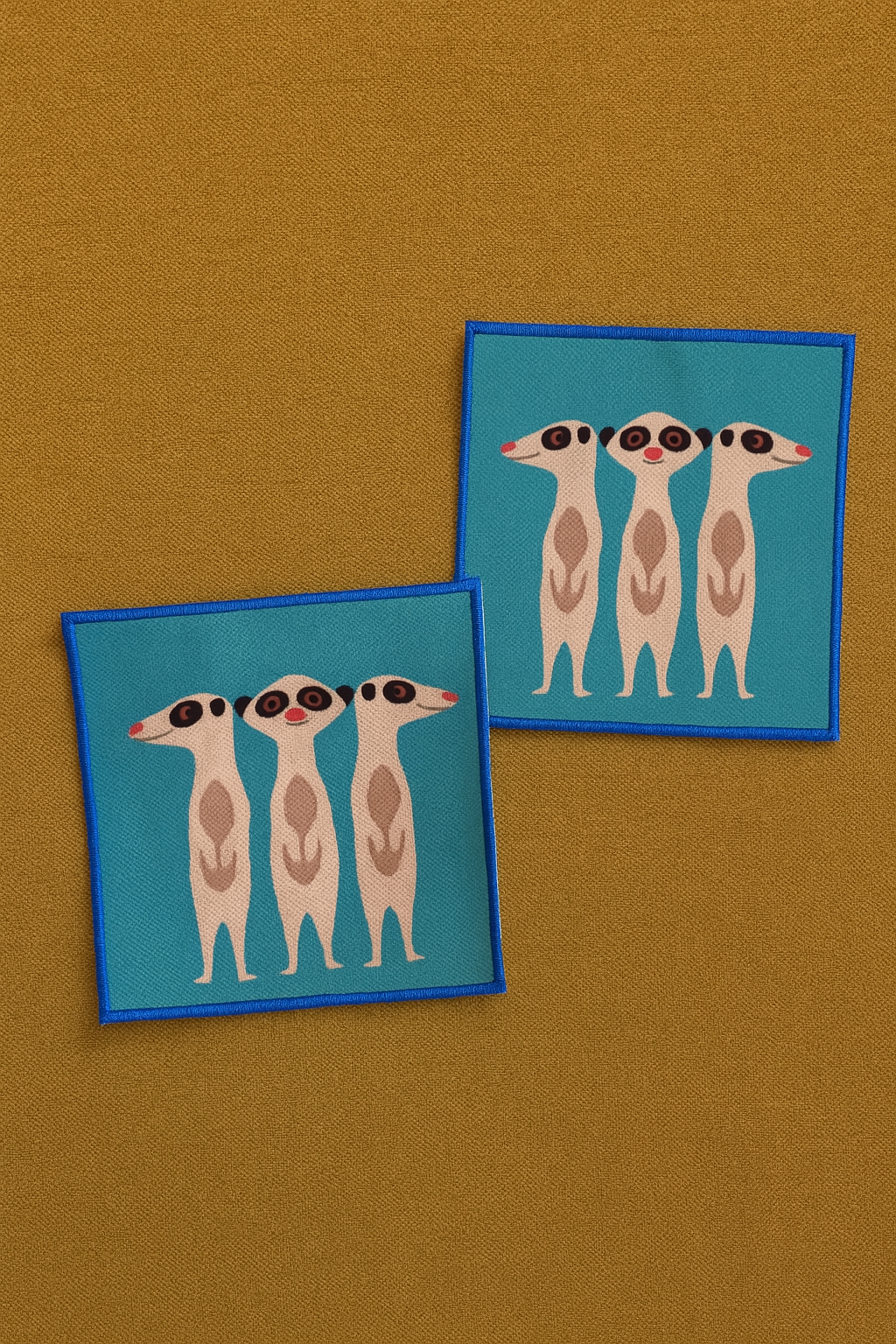 Evdek 2’li Dijital Baskılı Nakış Detaylı Kokteyl Peçete Ds3