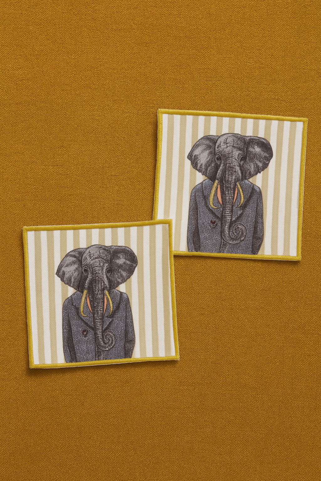 Evdek 2’li Dijital Baskılı Nakış Detaylı Kokteyl Peçete Ds17