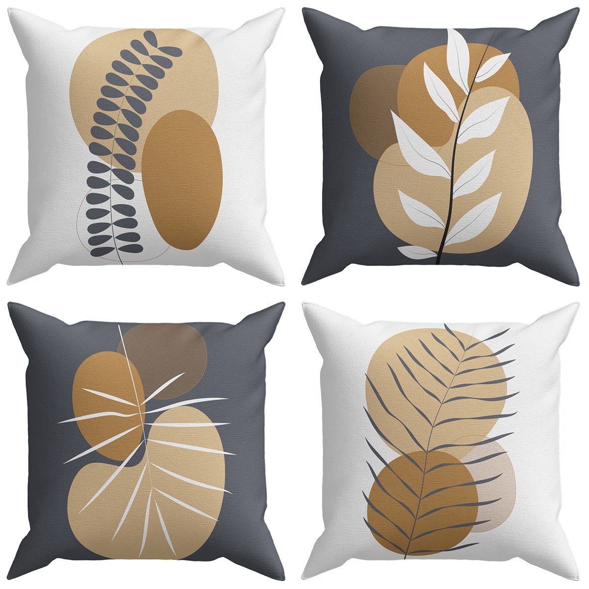 Evdek Abstract 4’lü Kırlent Kılıfı Ds36 45x45 Cm