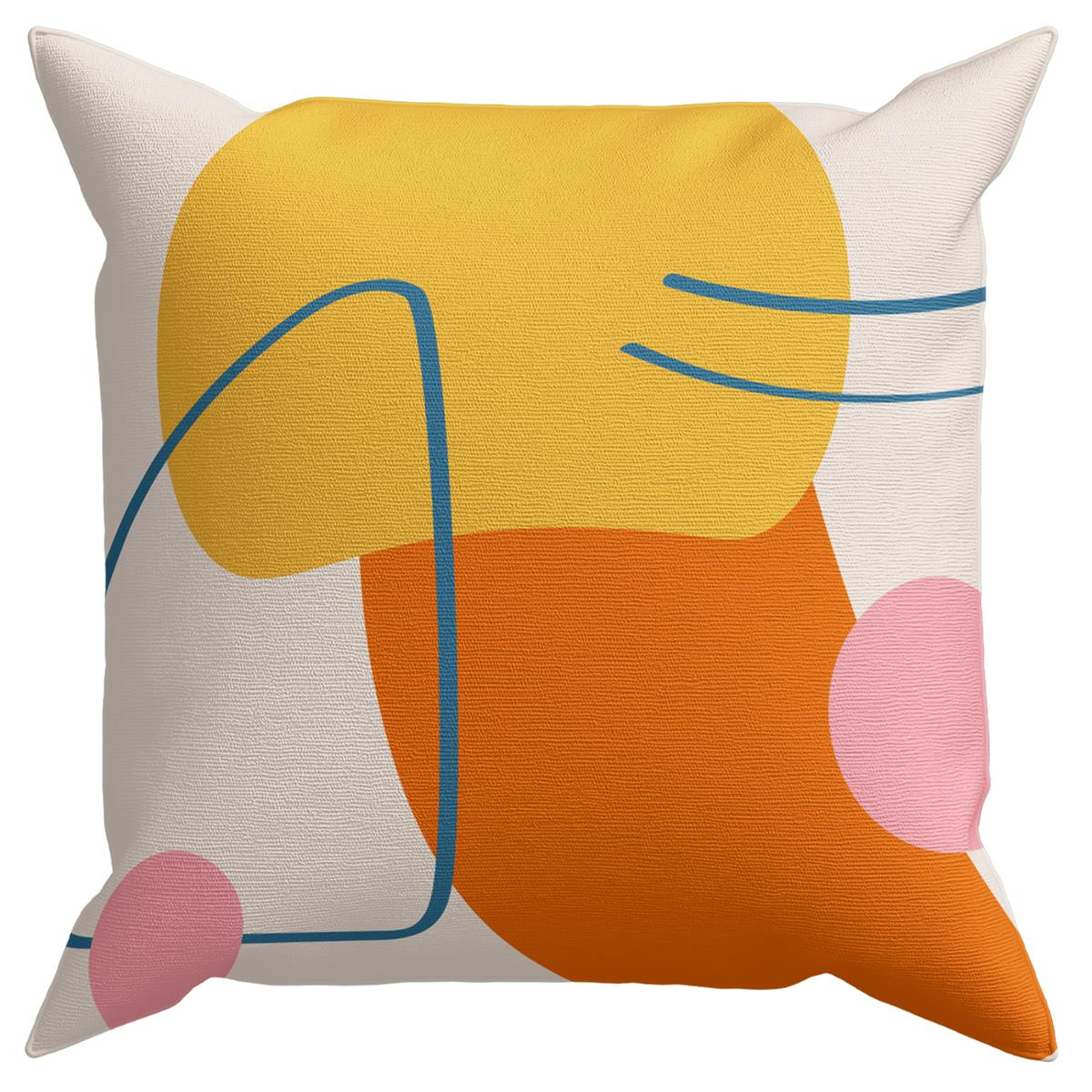 Evdek Abstract 4’lü Kırlent Kılıfı Ds64