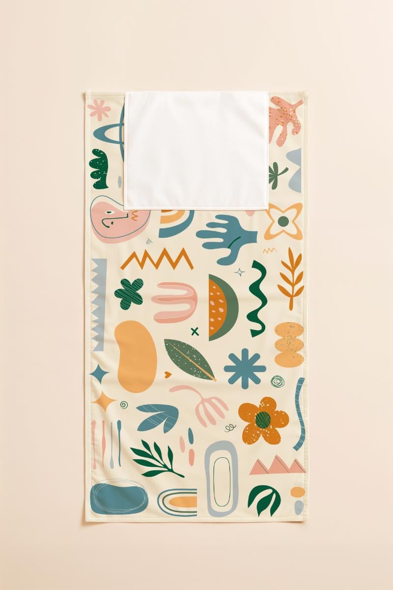 Evdek Abstract Plaj Havlulu Plaj Çantası 35x40 Cm