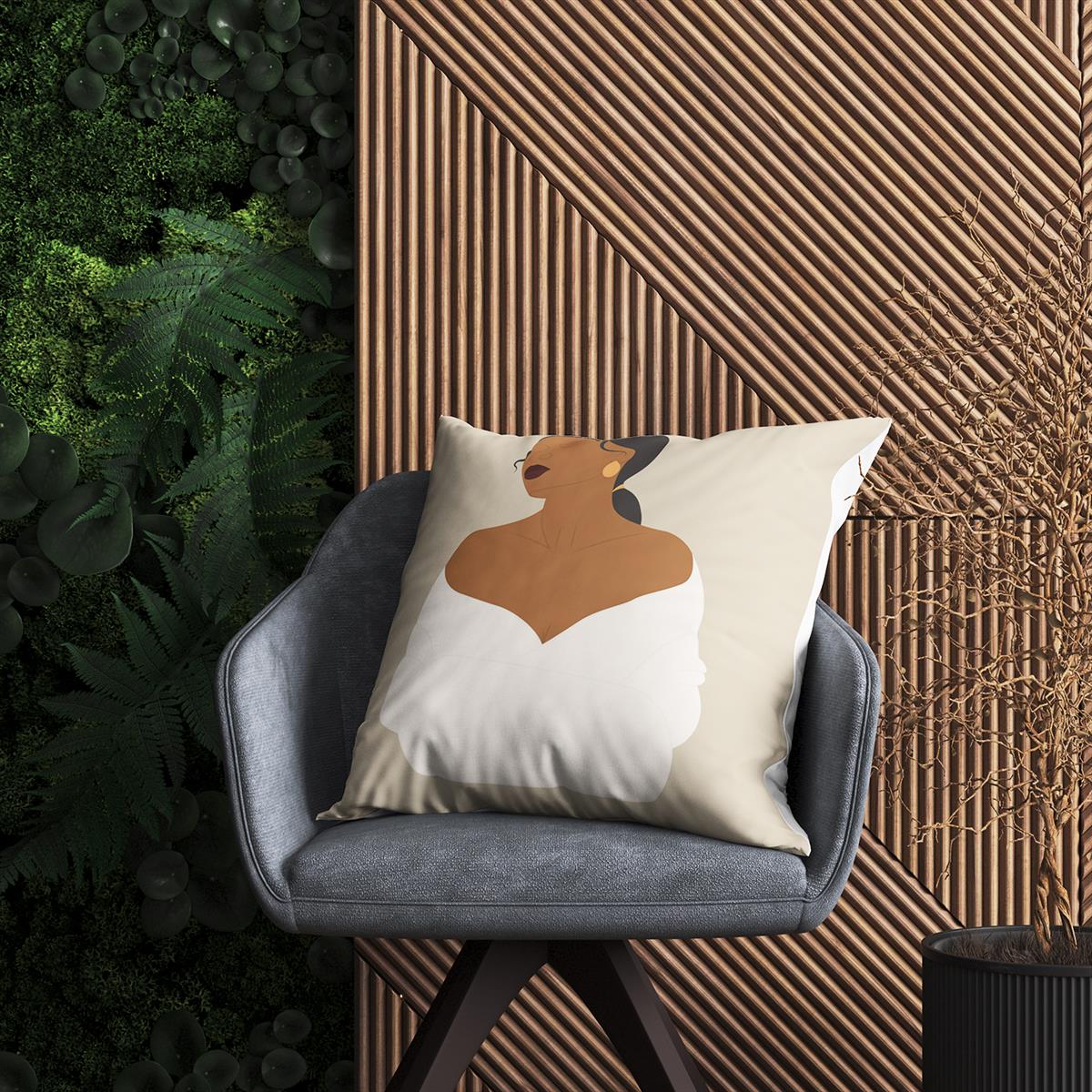 Evdek African Kırlent Kılıf Ds1