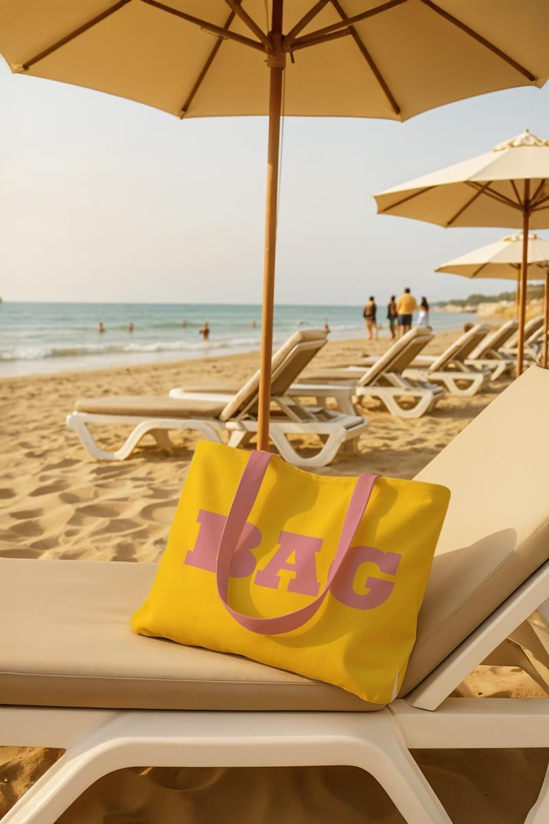 Evdek Bag Plaj Havlulu Plaj Çantası 35x40 Cm