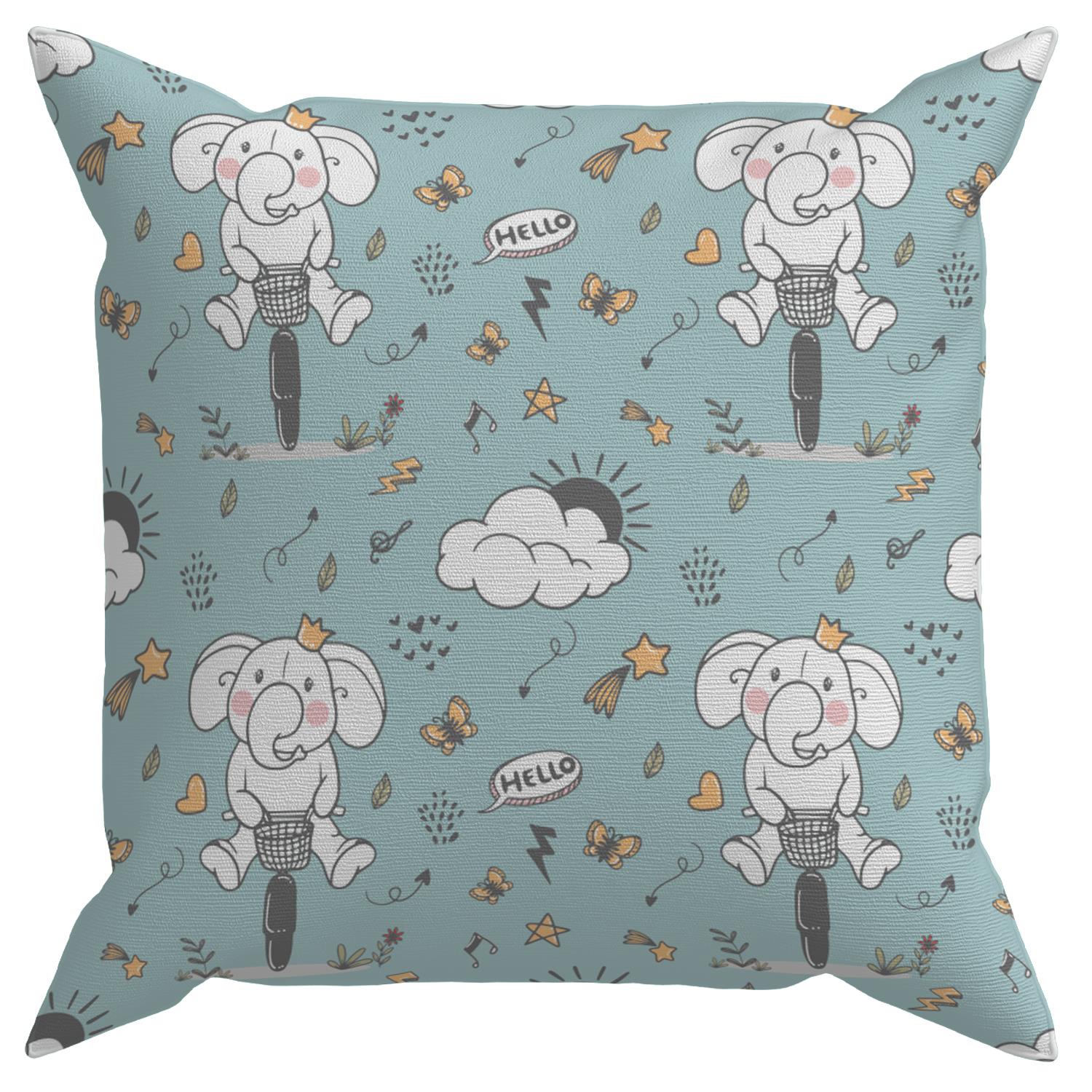 Evdek Bebek Çocuk Odası Yastıklı Kırlent Kılıf 2'li Ds1 30x30 Cm